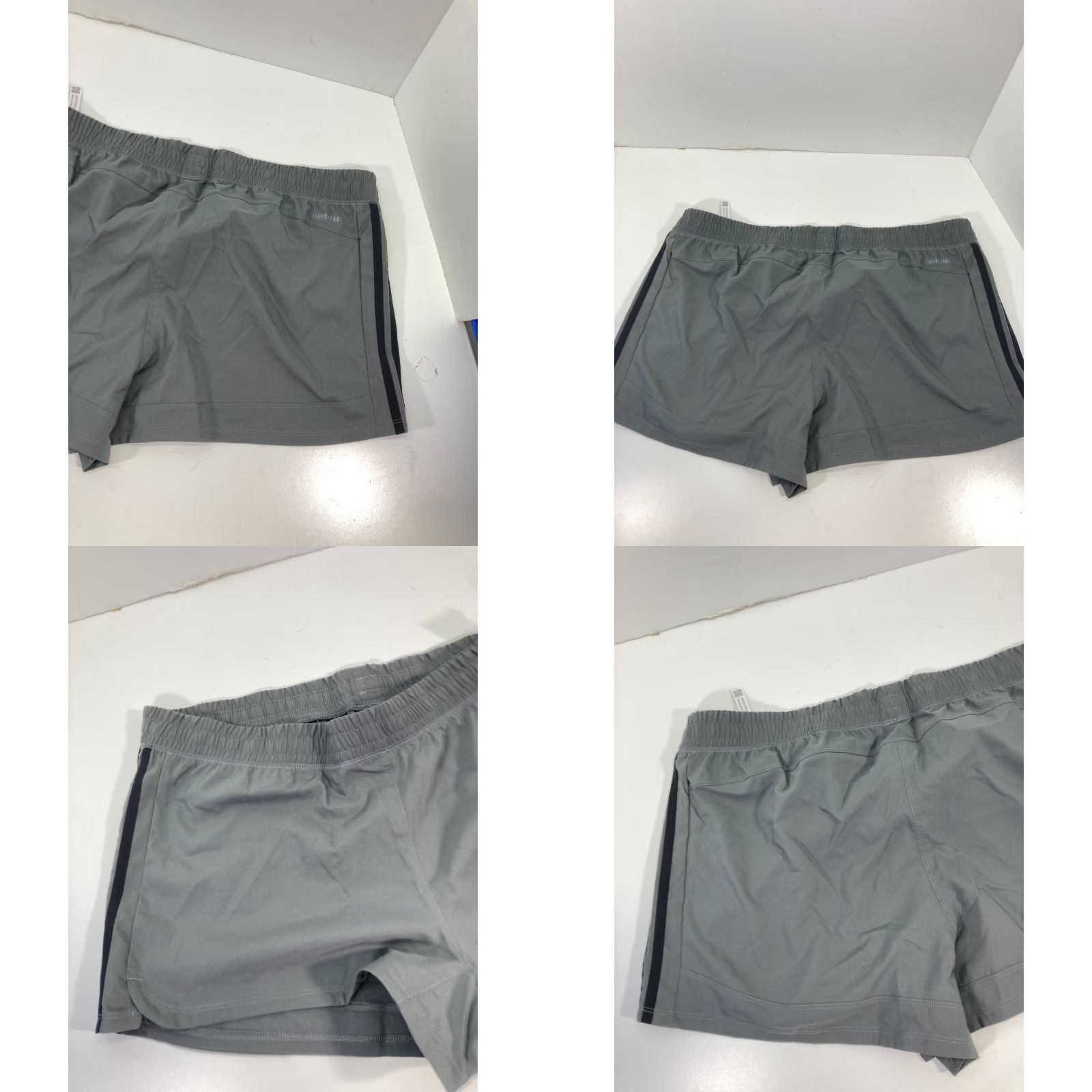 Adidas Adidas Pacer 3 Stripes Woven Athletic Shorts Womens Size XL Gray Aero Ready NWT Size 40" / US 18 - 8 Thumbnail