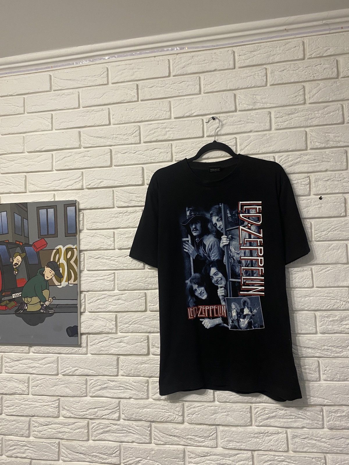 Band Tees × Led Zeppelin × Vintage Vintage 90ʼS Band Tees Leg Zeppelin Size US L / EU 52-54 / 3 - 1 Thumbnail