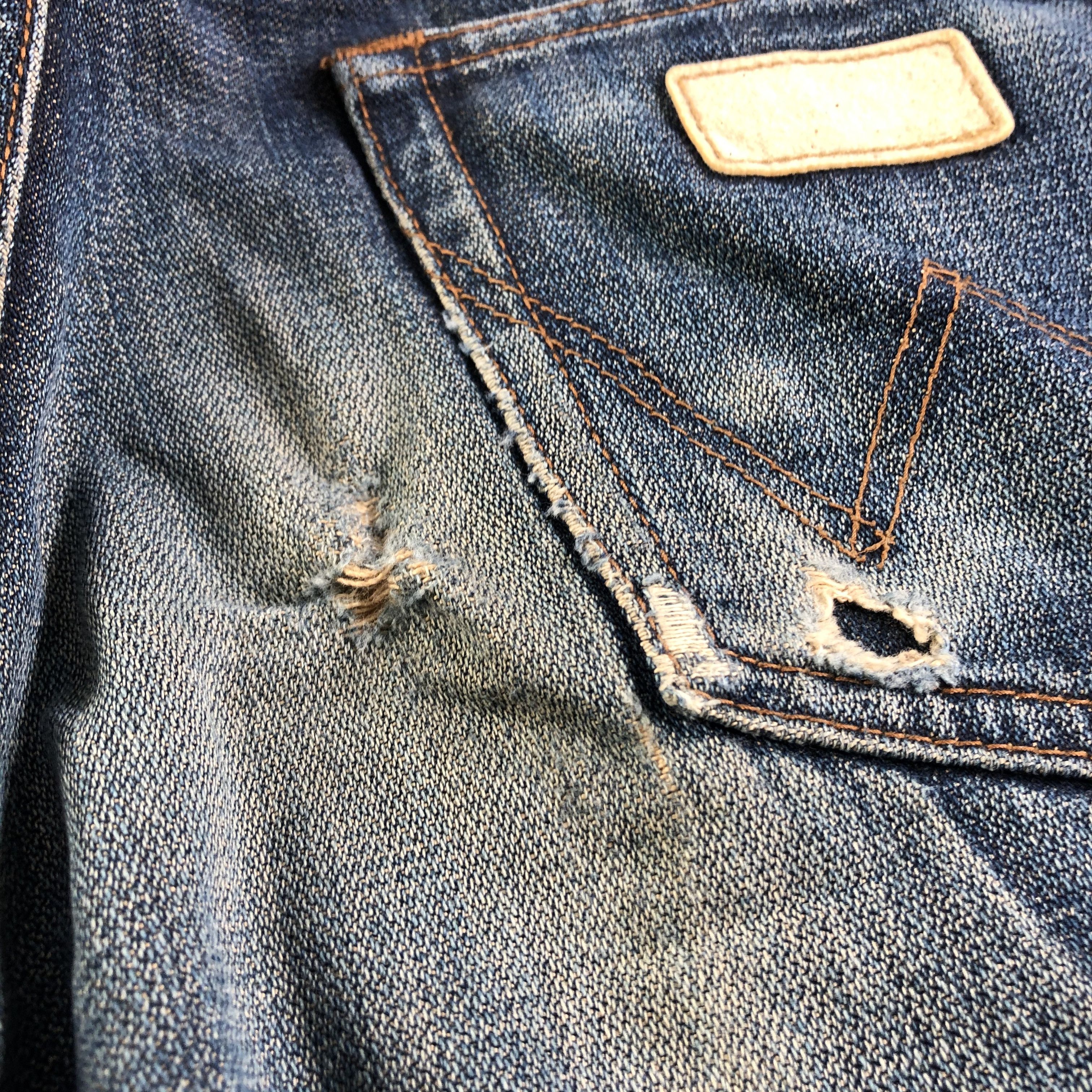 Vintage Vintage Wrangler Jeans Distressed Denim KJ2274 Size US 31 - 8 Thumbnail