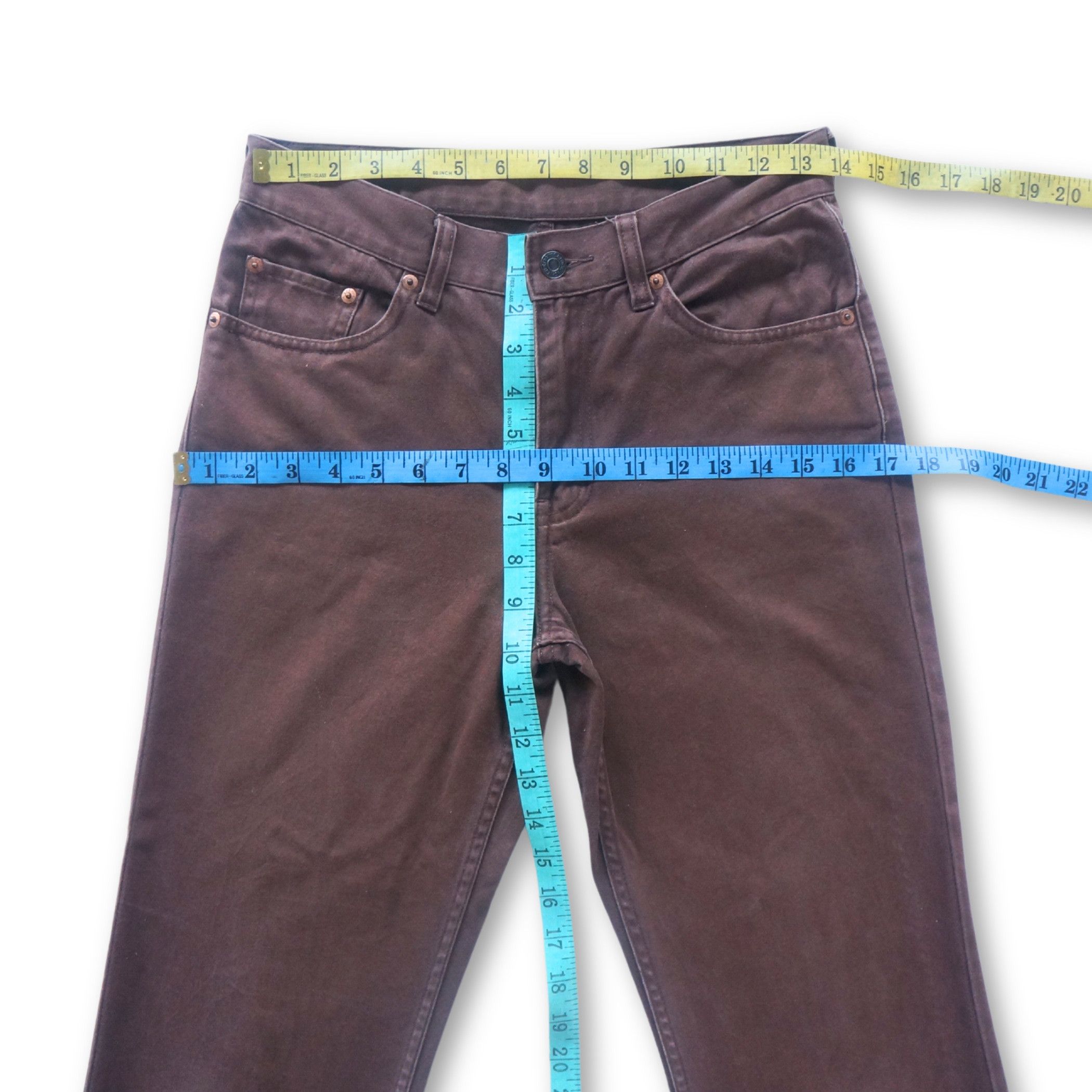 Levi's Levi's 553 Silver Tab Brown Flare Jeans Size 26" / US 2 / IT 38 - 10 Thumbnail