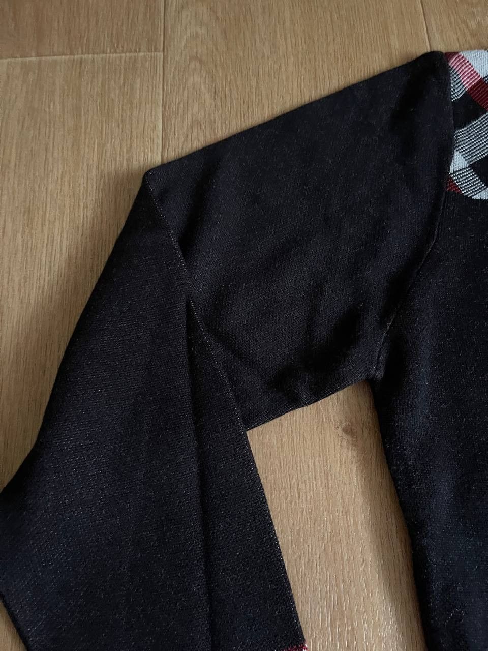 Burberry × Vintage Vintage Burberry Brit Cotton Nova Check Sweater Sz L Size L / US 10 / IT 46 - 17 Thumbnail