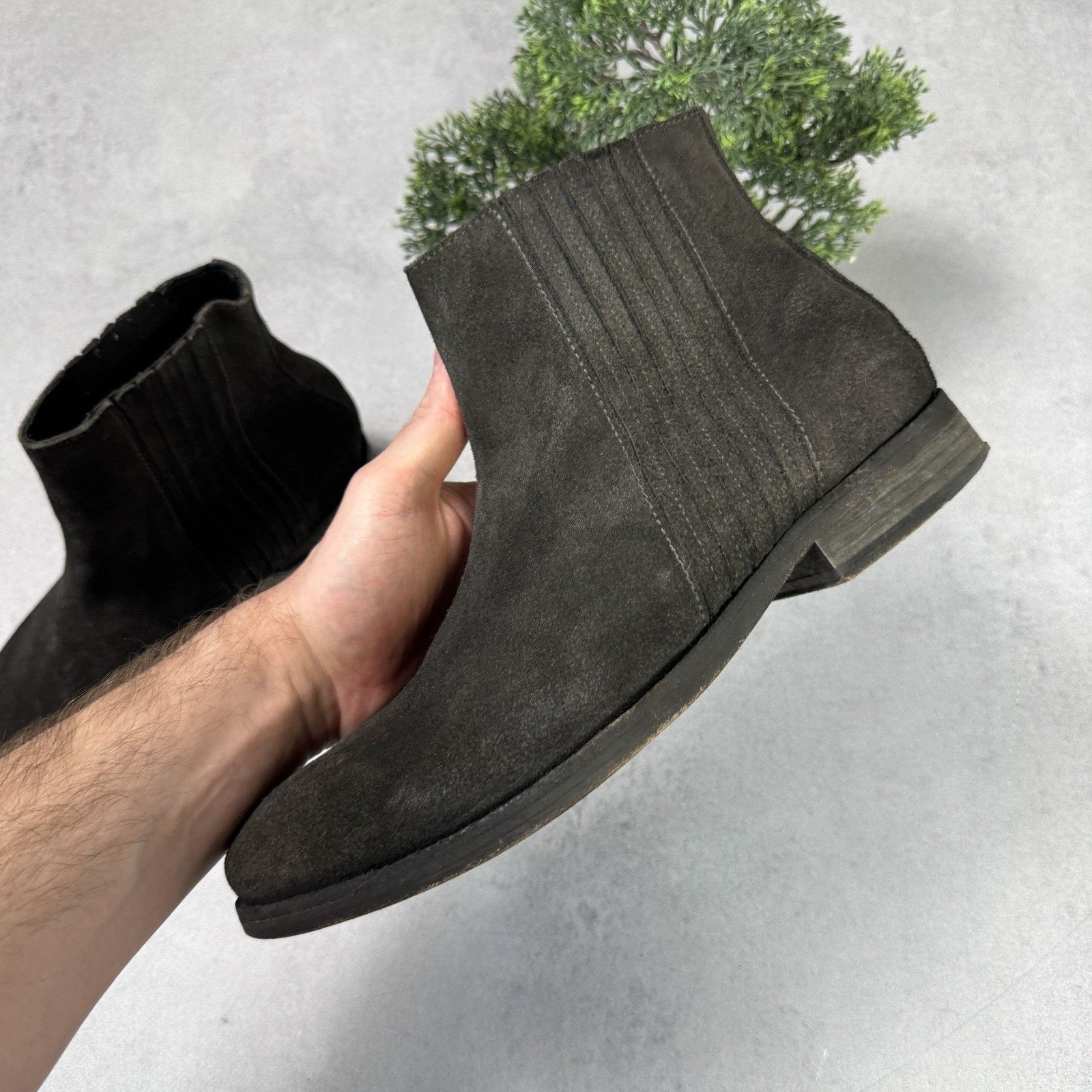 Allsaints Vintage Allsaints Men Suede Chelsea Size 42 US8.5 Grey Size US 8.5 / EU 41-42 - 10 Thumbnail