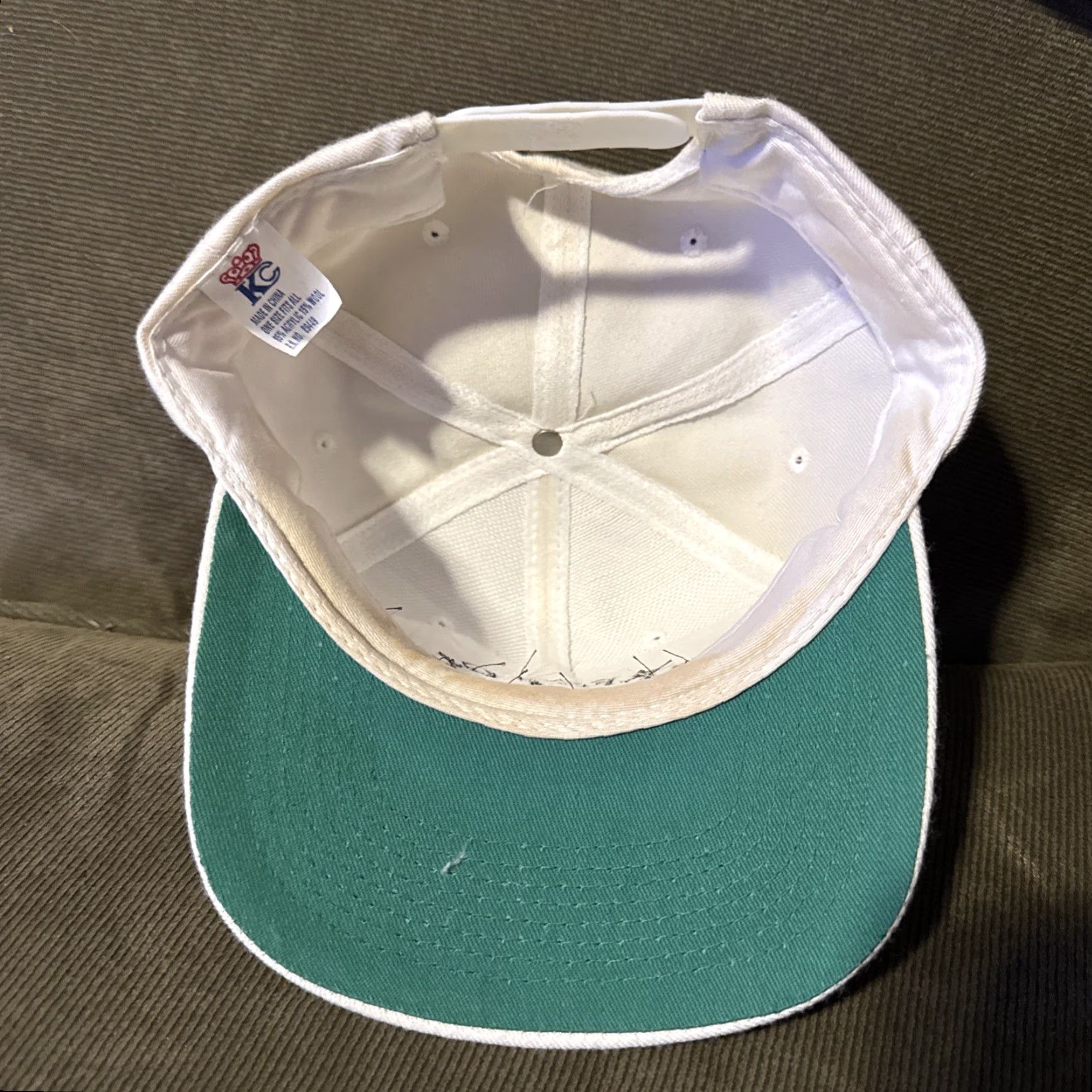 Vintage VINTAGE Forrest Gump Run Embroidered White Snapback Hat 90s KC Collections Men One Size Size ONE SIZE - 5 Thumbnail