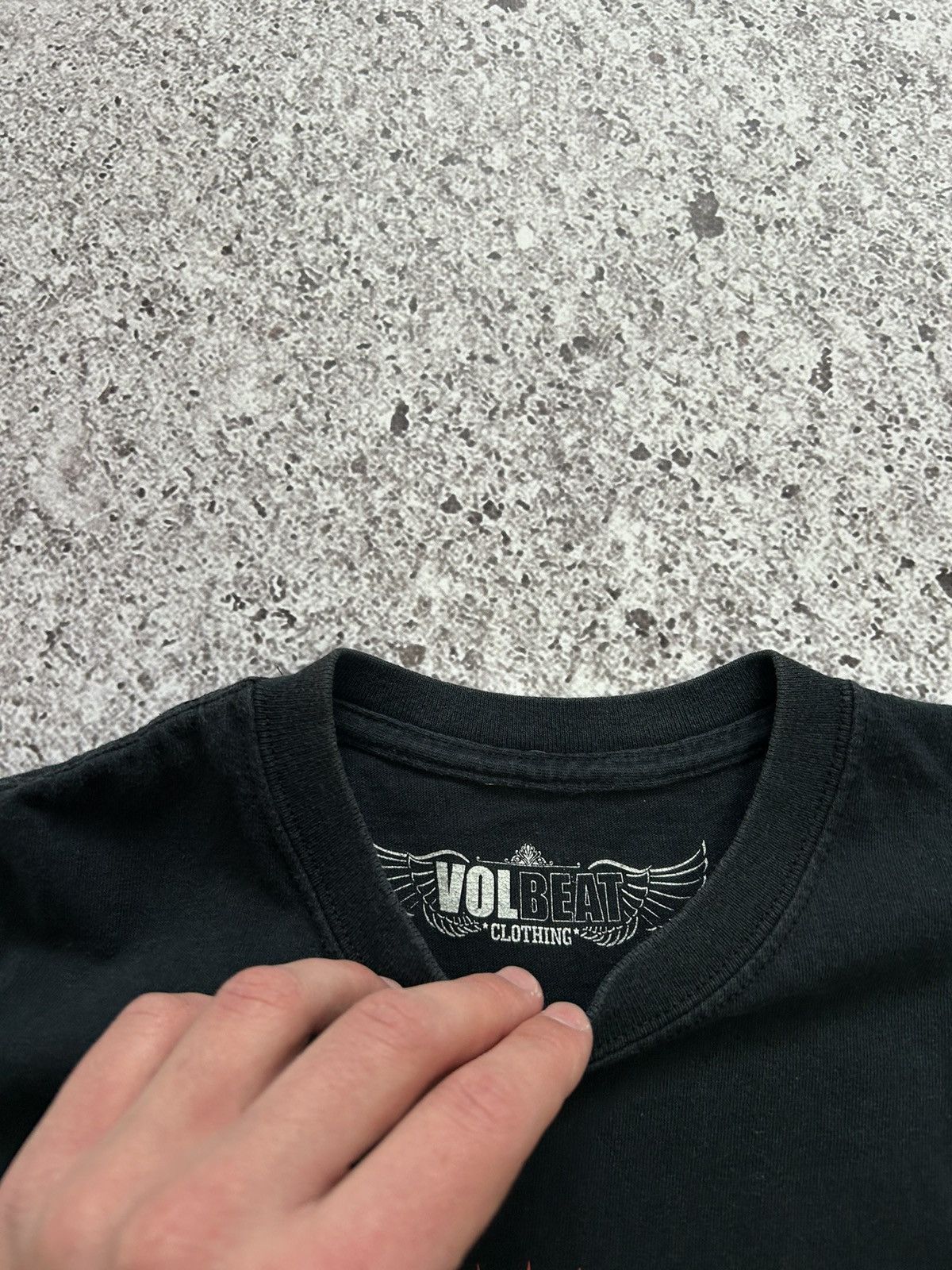 Band Tees × Vintage Vintage 2000s Volbeat Rock Band Retro Skull Logo T-Shirt Size US M / EU 48-50 / 2 - 5 Thumbnail