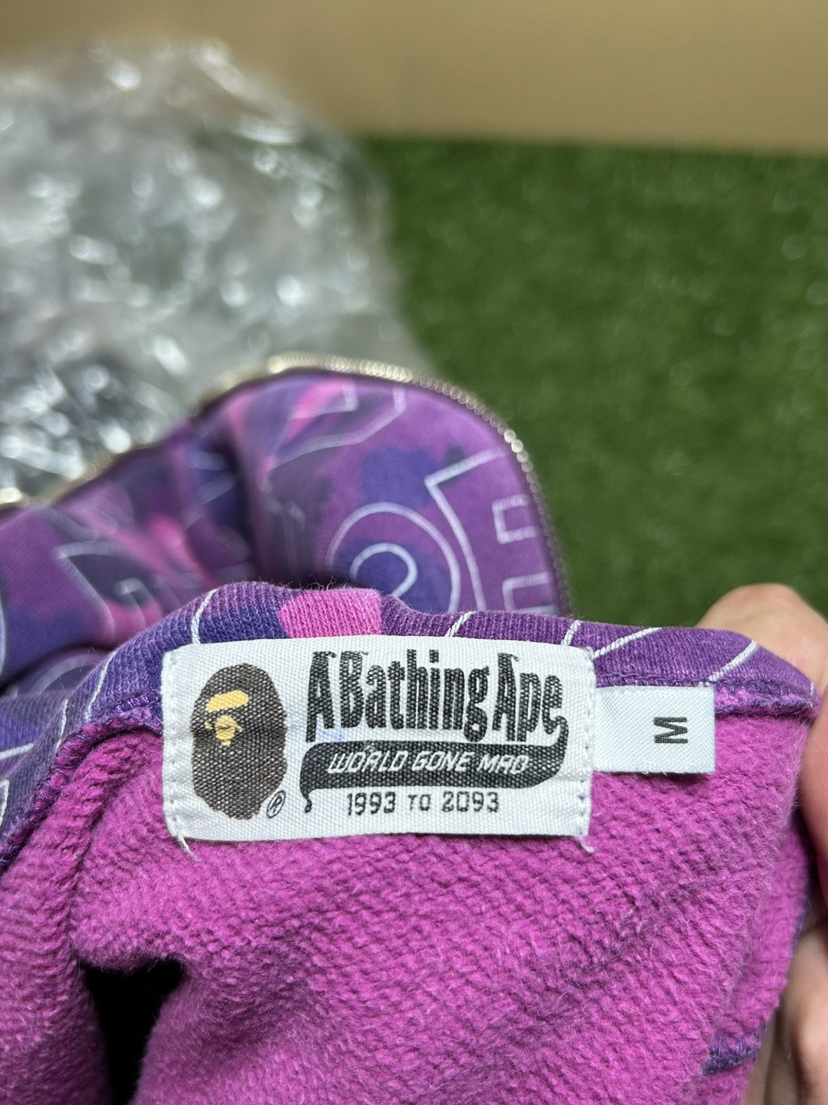 Bape Bape shark hoodie wgm all over purple Size US M / EU 48-50 / 2 - 11 Thumbnail