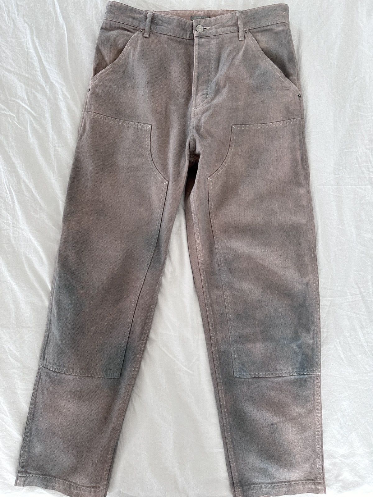 Dior × Kim Jones Christian Dior by Kim Jones lilac work cargo denim jeans Size US 30 / EU 46 - 1 Thumbnail