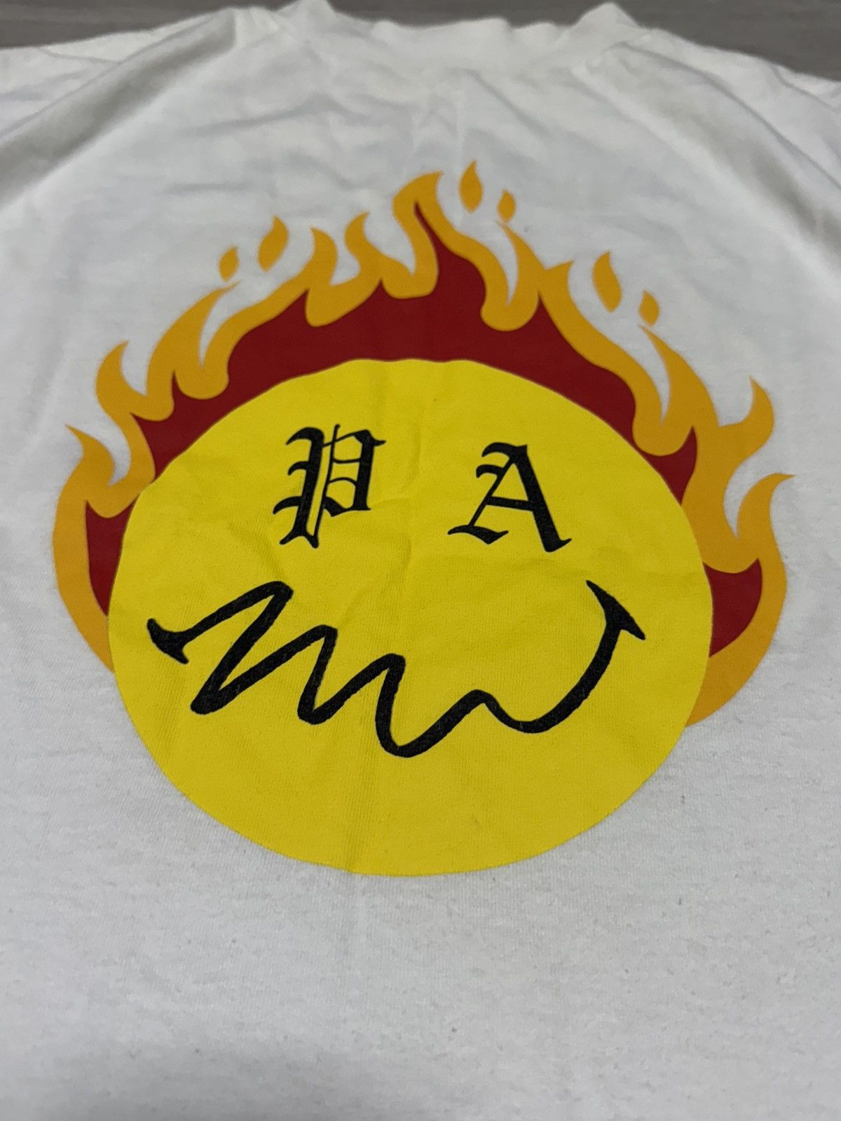 Palm Angels Palm Angels Smiley Edition Burning Head Oversized T-Shirt Size US M / EU 48-50 / 2 - 4 Thumbnail