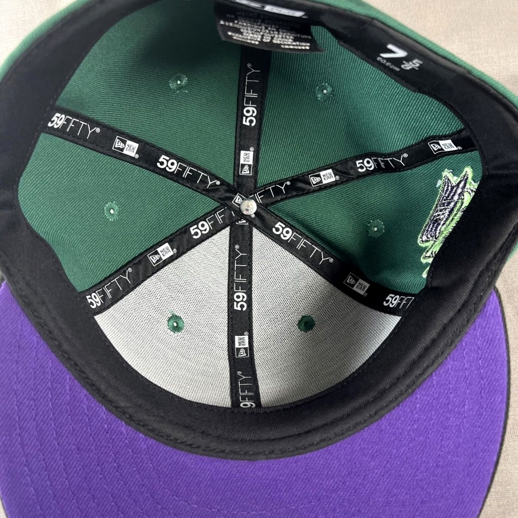 New Era VINTAGE? Clink Room Exclusive 7 5/8 "Scourge" Green Black New Era Size ONE SIZE - 6 Thumbnail