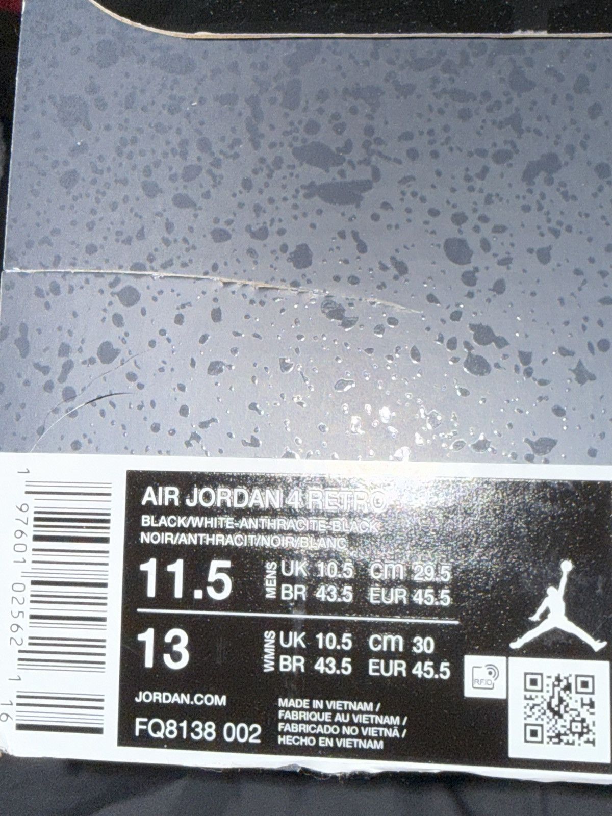 Jordan Brand Jordan 4 “Fear” Size US 11.5 / EU 44-45 - 8 Thumbnail