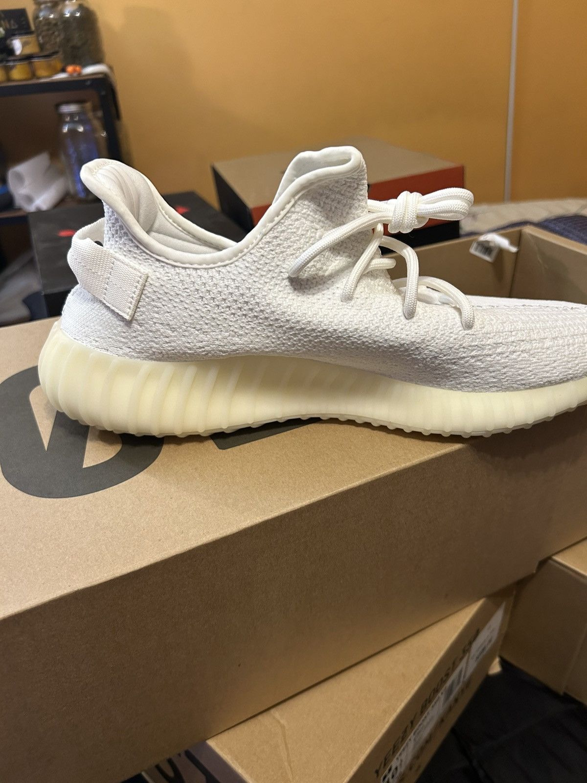 Adidas Yeezy 350 white cream NEW Size US 11 / EU 44 - 6 Thumbnail