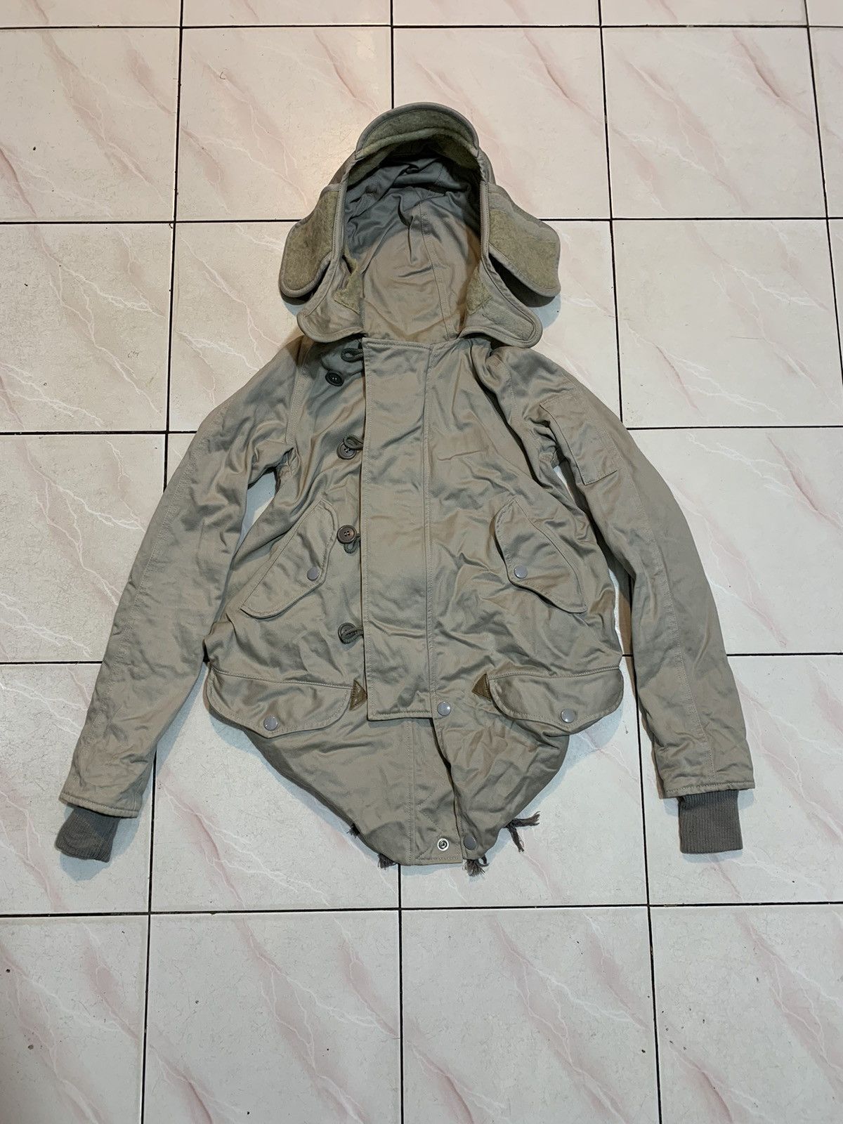 Miharayasuhiro cropped pilot jacket