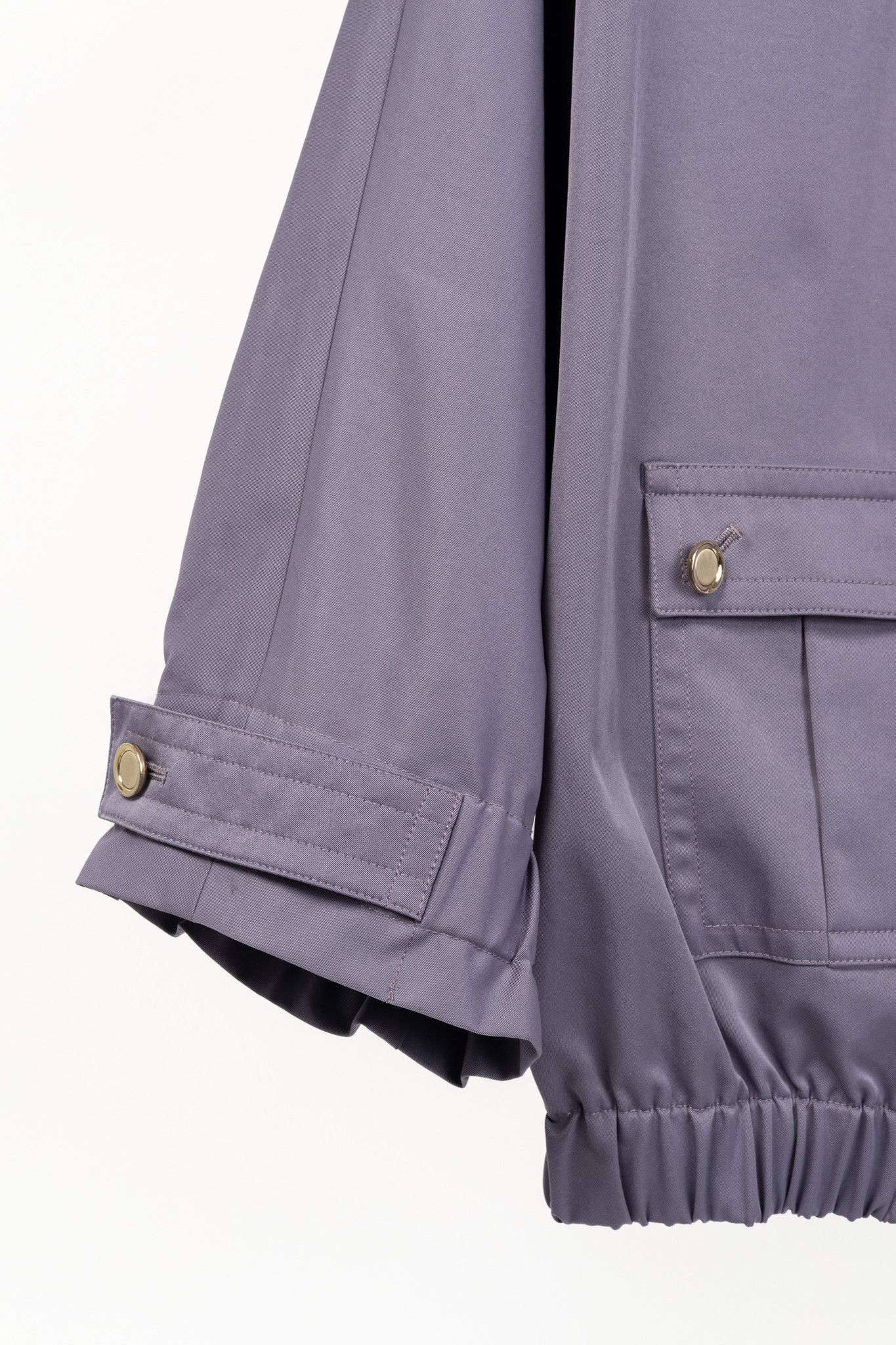 St. John St. John PF/12 Purple Mock-Neck Blouson Jacket Size L / US 10 / IT 46 - 7 Thumbnail