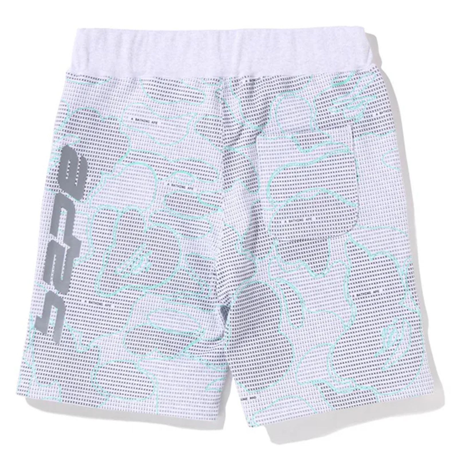 Bape Bape Text Code Camo Grey Sweat Shorts Size Small Size US 29 - 2 Thumbnail