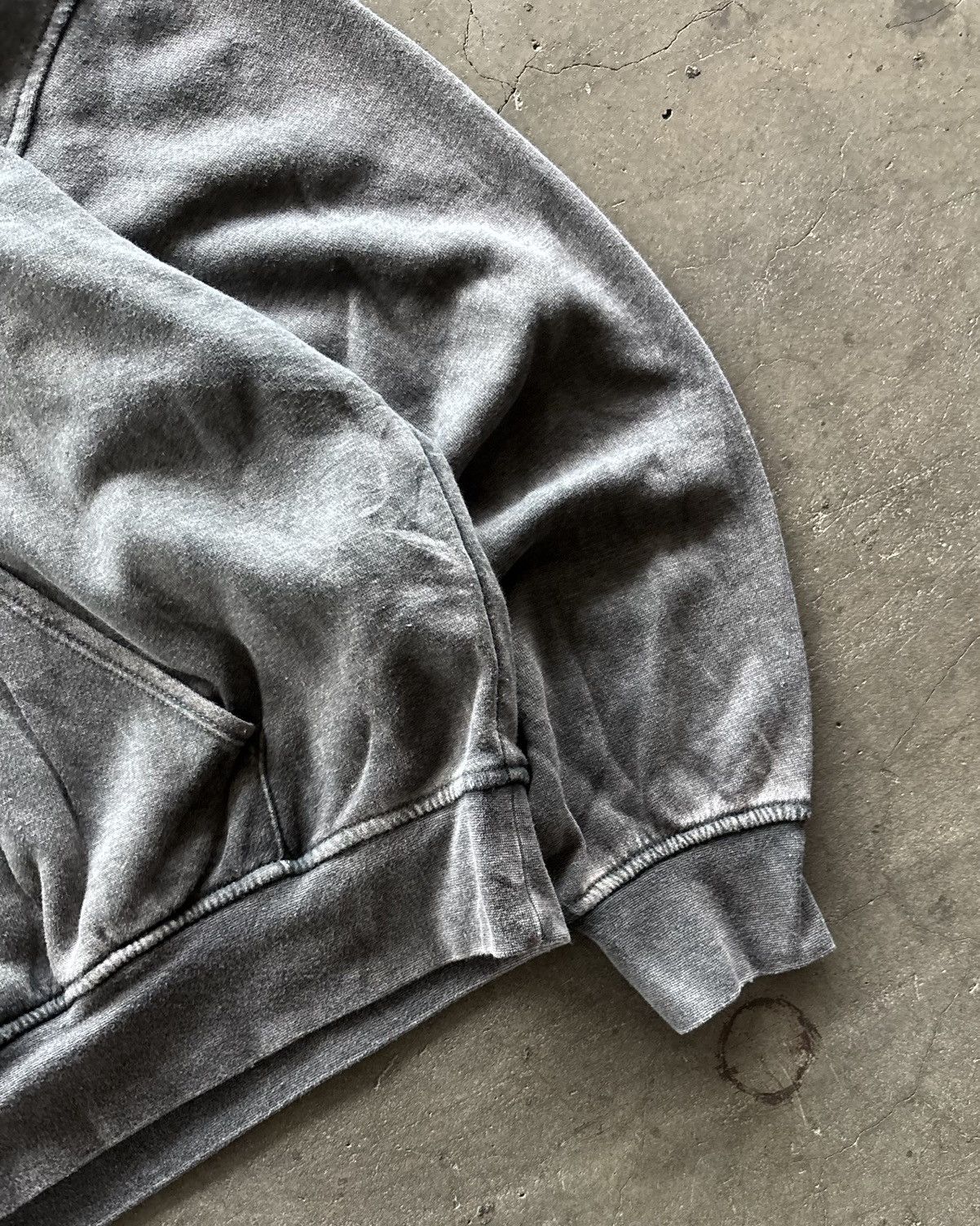 Vintage Stone Washed Poem Grey Hoodie Size US M / EU 48-50 / 2 - 3 Thumbnail