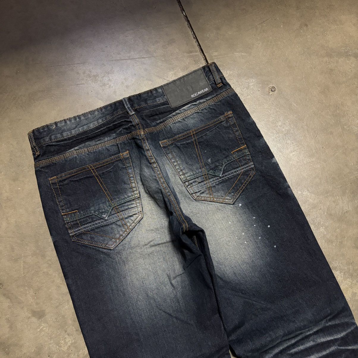 Rocawear Vintage Y2K Rocawear Baggy Denim Jeans Faded Wide Leg Skater Size US 36 / EU 52 - 10 Thumbnail