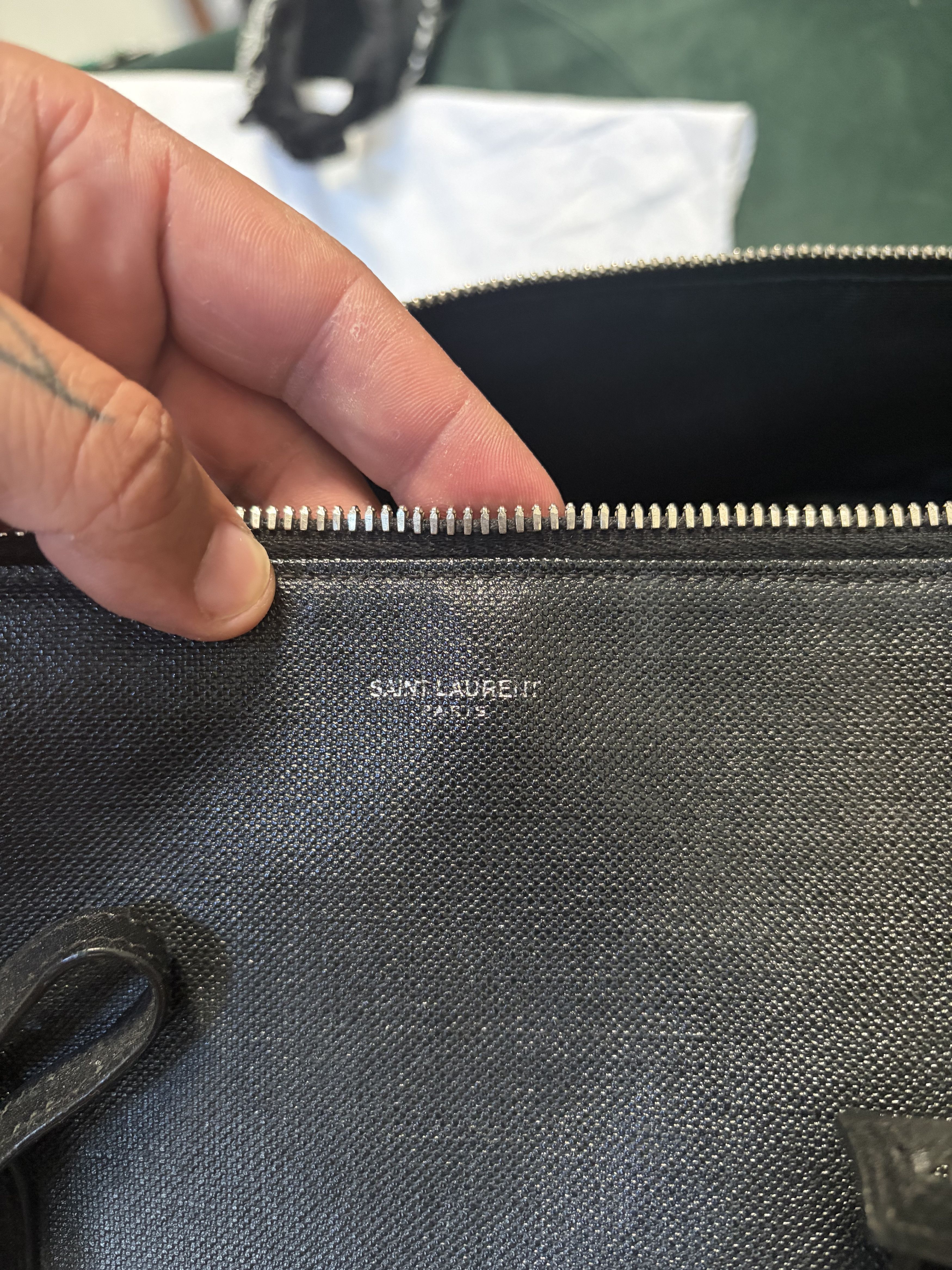 Saint Laurent Paris Leather Weekender bag suitcase Size ONE SIZE - 6 Thumbnail