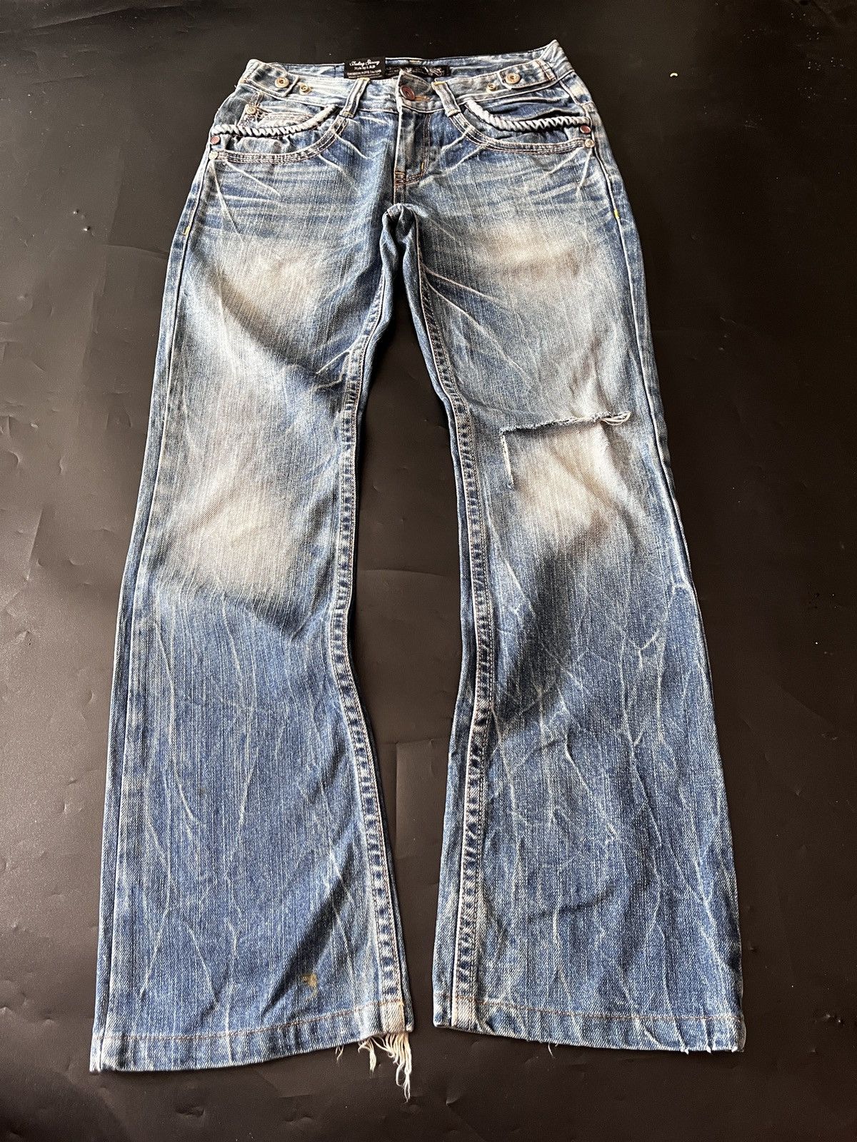 Christian Audigier Super Japanese Red Pepper Distressed jeans Size US 30 / EU 46 - 3 Thumbnail