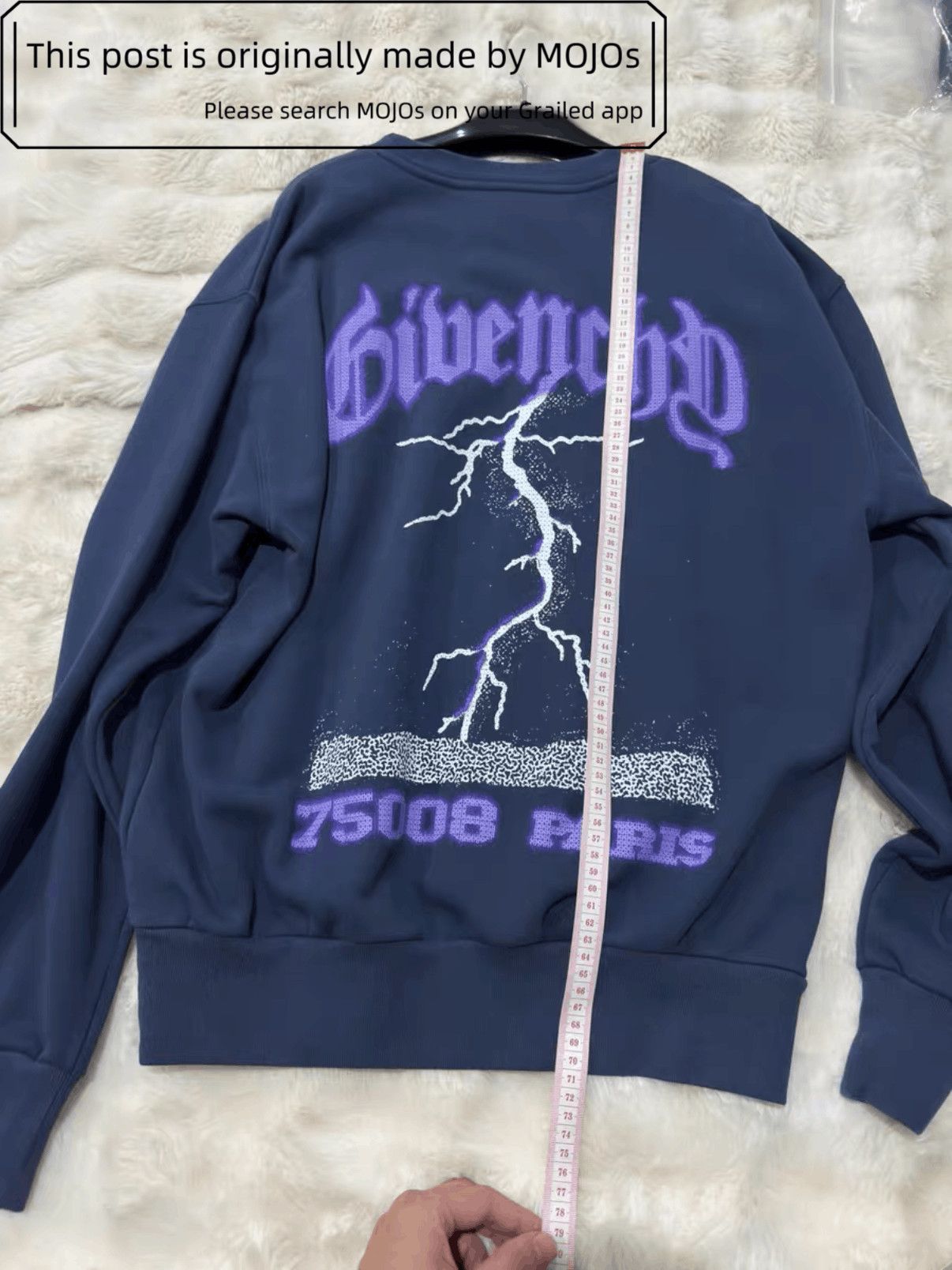 Givenchy Sz M Givenchy Lightling Logo Sweatshirt mojos4416 Size US M / EU 48-50 / 2 - 9 Thumbnail