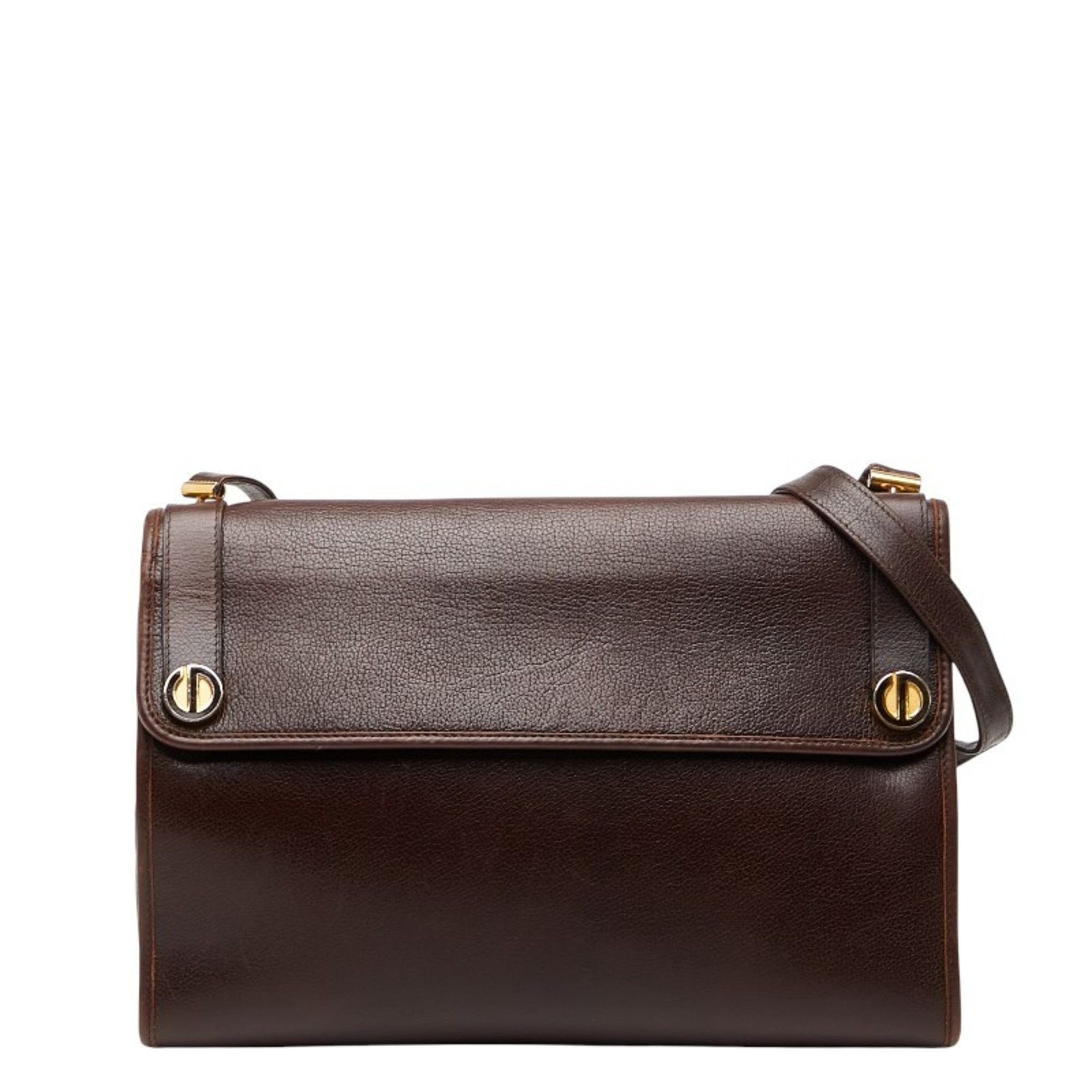 Dior Christian Dior Dior CD logo one-shoulder bag in brown leather for women. Size ONE SIZE - 1 Thumbnail
