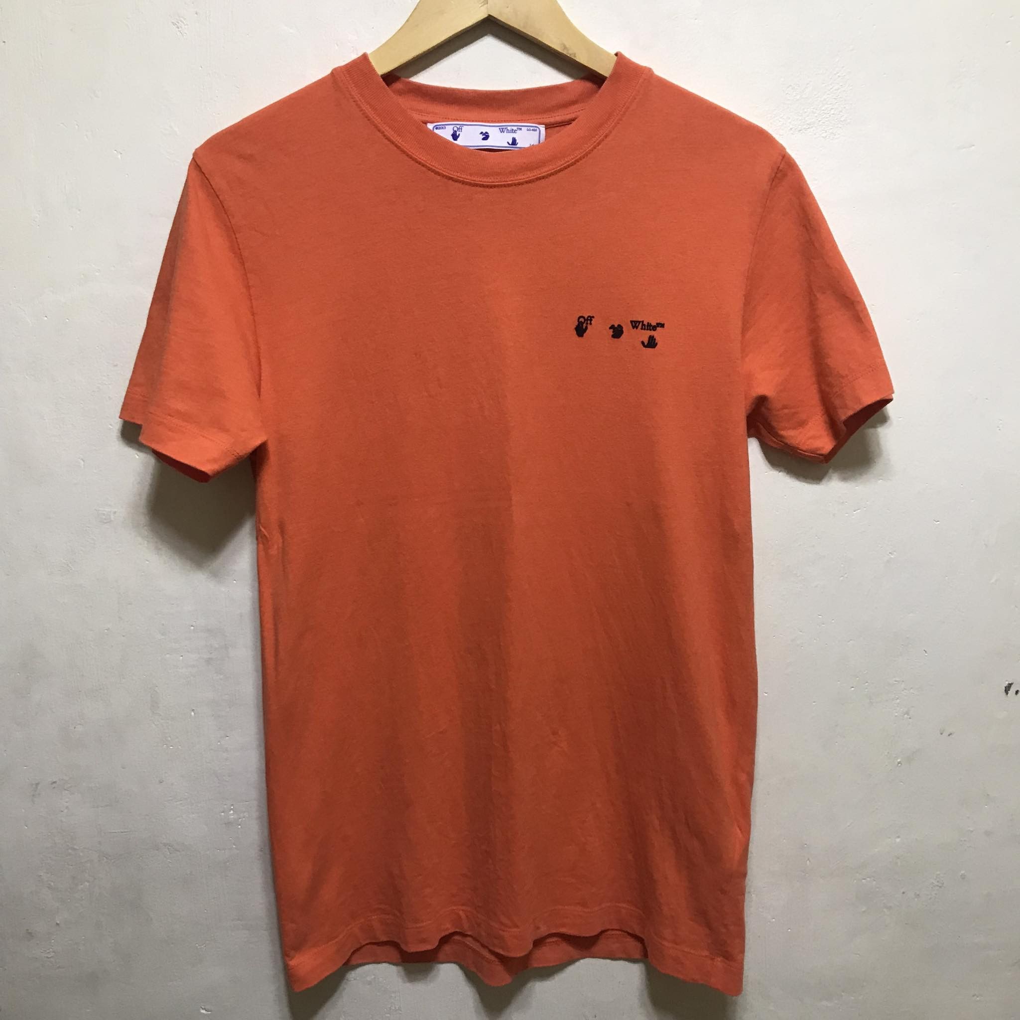 Image of Off White Off-White Orange Tee, Men's (Size XS)