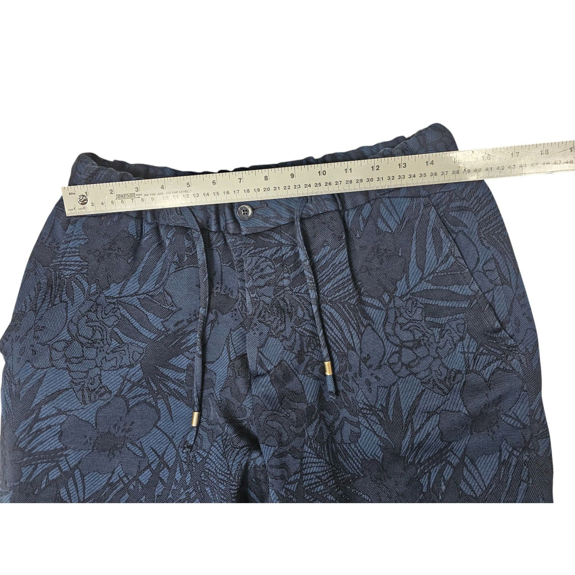 Etro Etro Mens 2XL Blue Floral Joggers Made In Italy Size US 36 / EU 52 - 2 Thumbnail