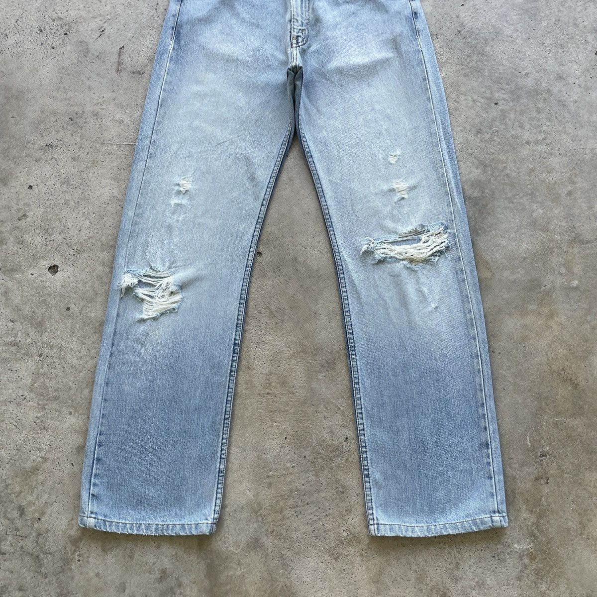 Jean × Levi's × Vintage Vintage Levi’s Distressed Jeans Faded Pants Denim W30x31 Size US 30 / EU 46 - 4 Thumbnail