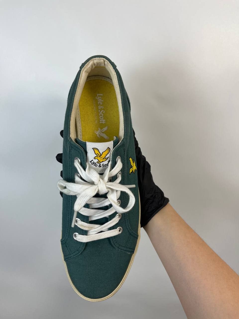 Lyle & Scott Lyle & Scott Green Canvas Sneakers Shoes Size 44 Size US 11 / EU 44 - 4 Thumbnail