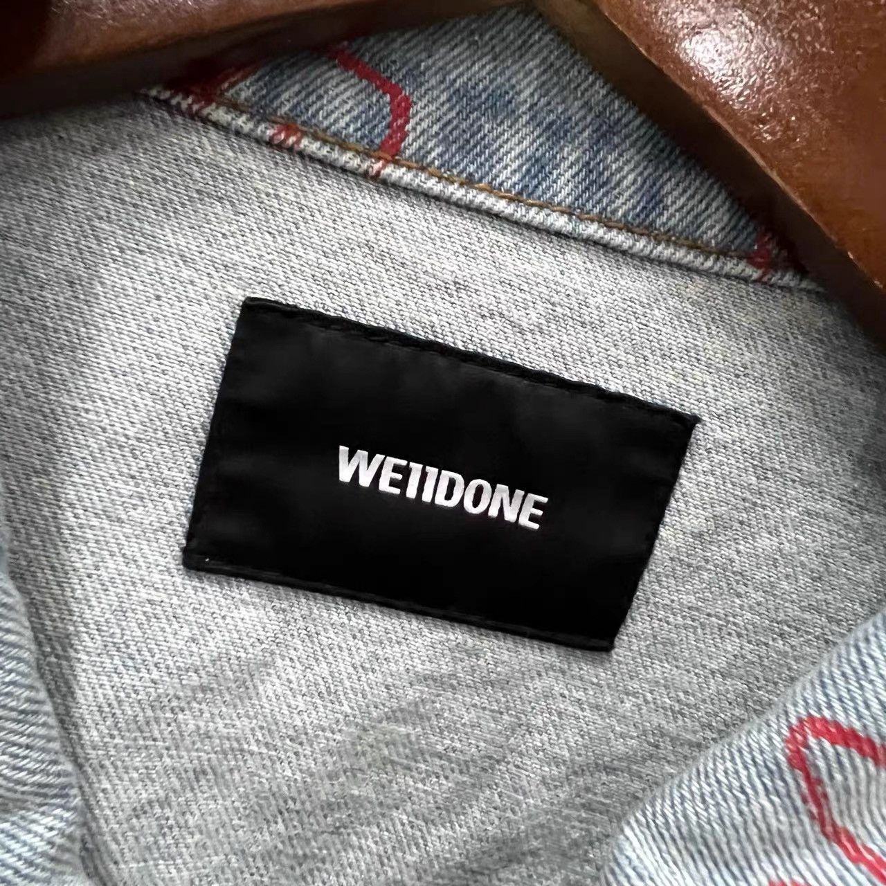 WE11DONE WE11DONE Graffiti Letter Logo Denim Jacket K28 Size US S / EU 44-46 / 1 - 3 Thumbnail
