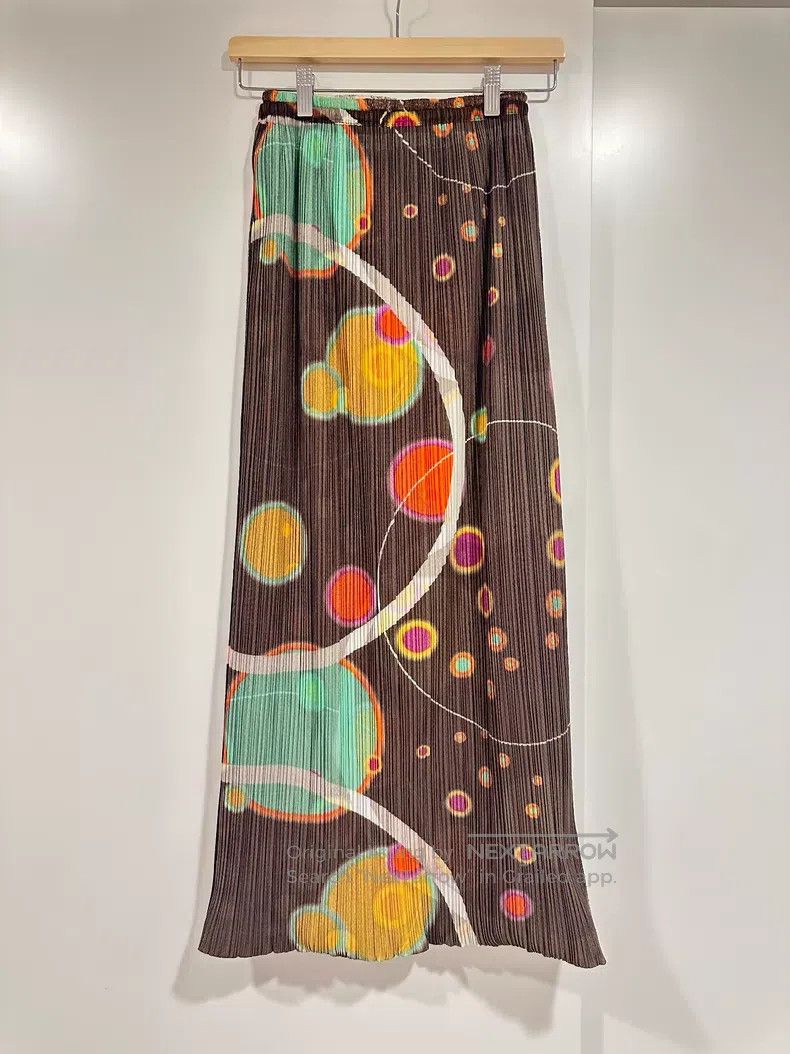 Issey Miyake Issey Miyake SIZE:1 Color-blocked Midi Skirt Size 42" / US 20 - 5 Thumbnail