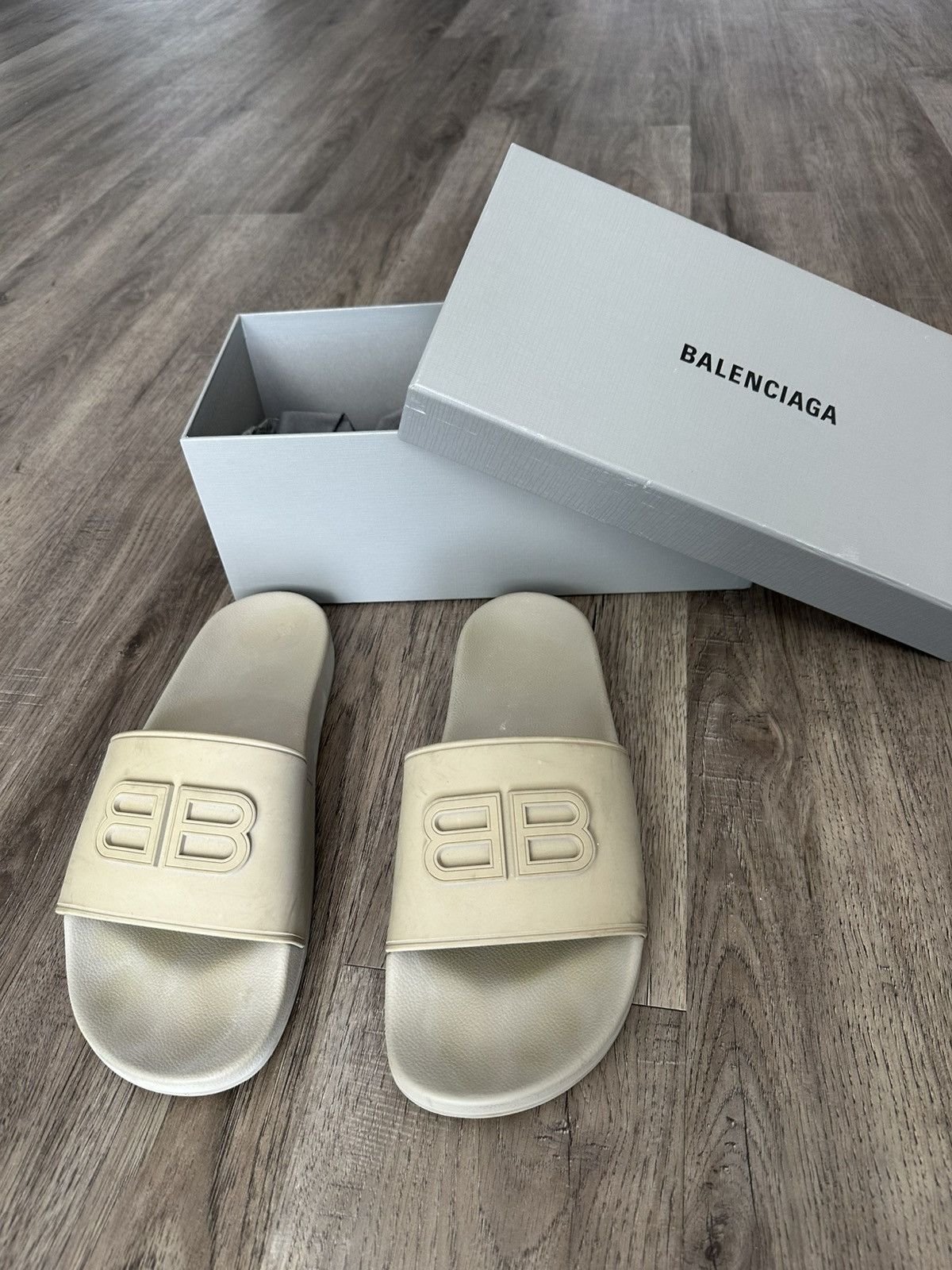 Balenciaga BALENGIAGA “BB” slides Size US 10 / EU 43 - 1 Thumbnail