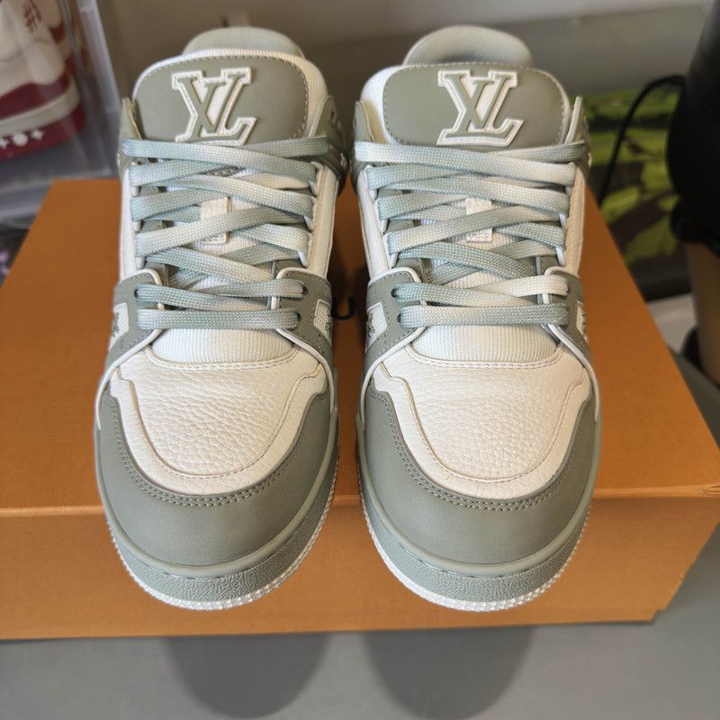 Louis Vuitton Louis Vuitton Low Top Trainer in Dark Green -2508 Size US 8.5 / EU 41-42 - 7 Thumbnail