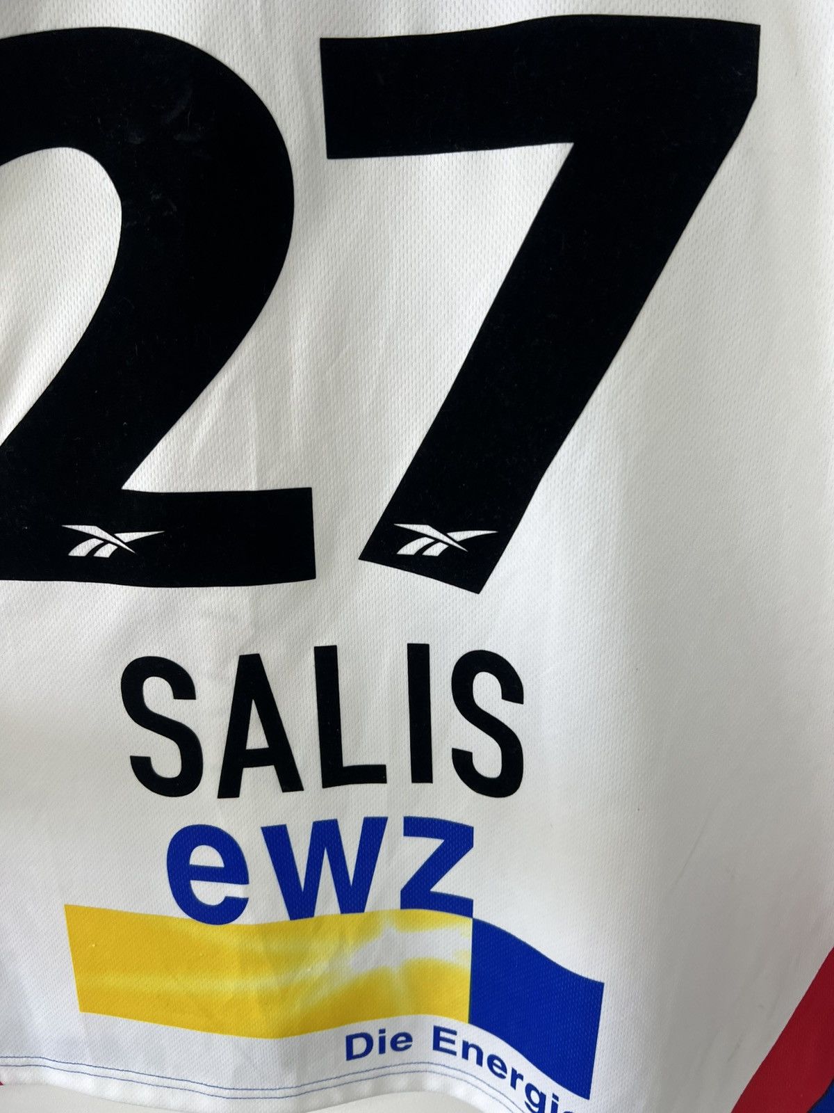 Vintage ZSC Lions Ice Hockey Jersey Ochsner Matchworn Salis #27 XL Size US XL / EU 56 / 4 - 20 Thumbnail
