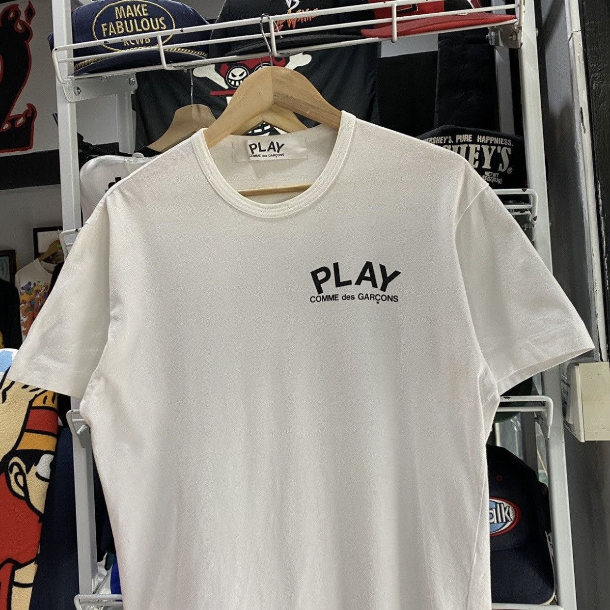 Comme des Garcons PLAY Comme des Garçons PLAY Spellout Logo T-Shirt White Size US M / EU 48-50 / 2 - 3 Thumbnail