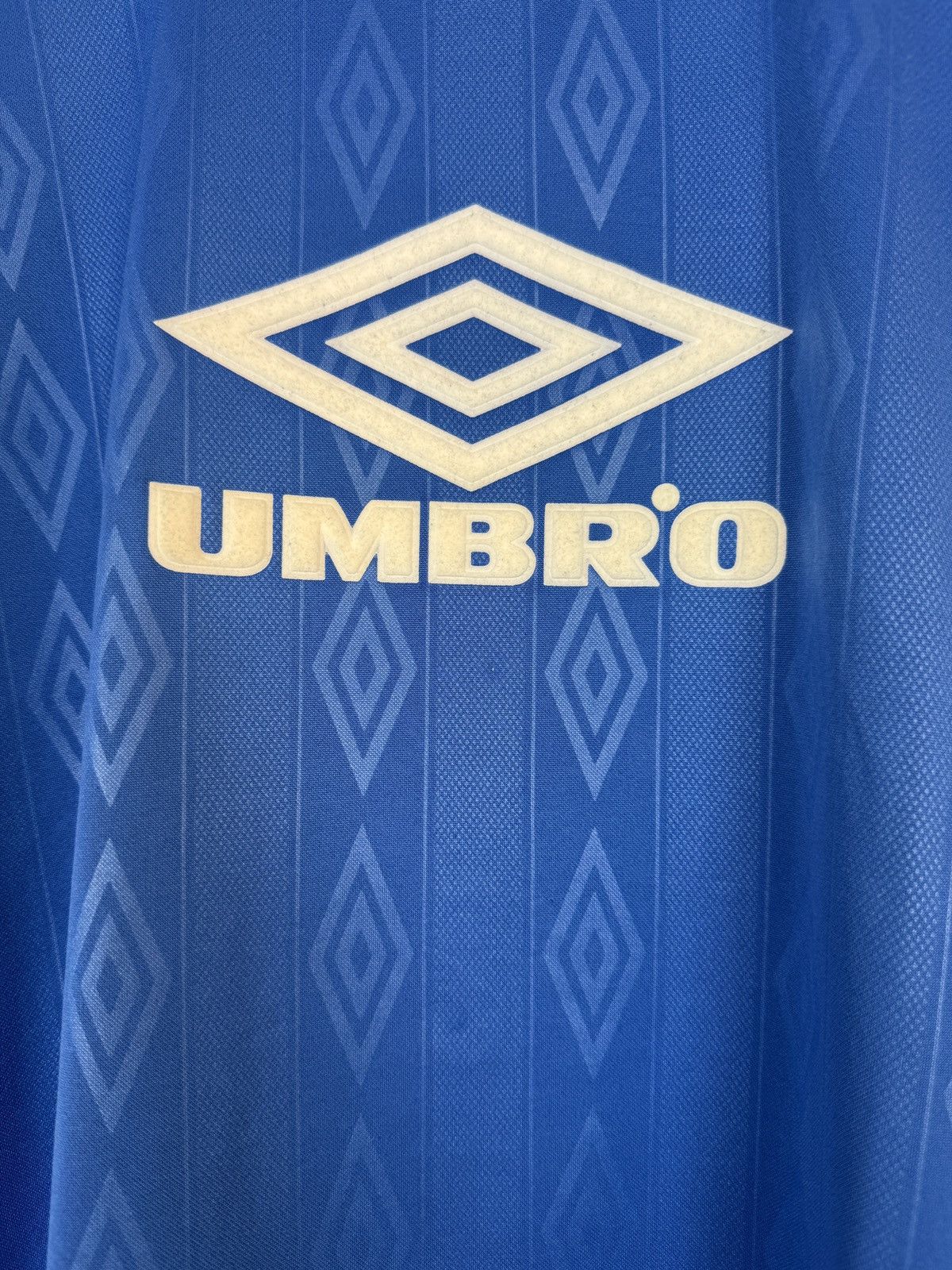 Umbro 1990’s Vintage Umbro Big Logo Monogram Football Jersey Size US XL / EU 56 / 4 - 4 Thumbnail