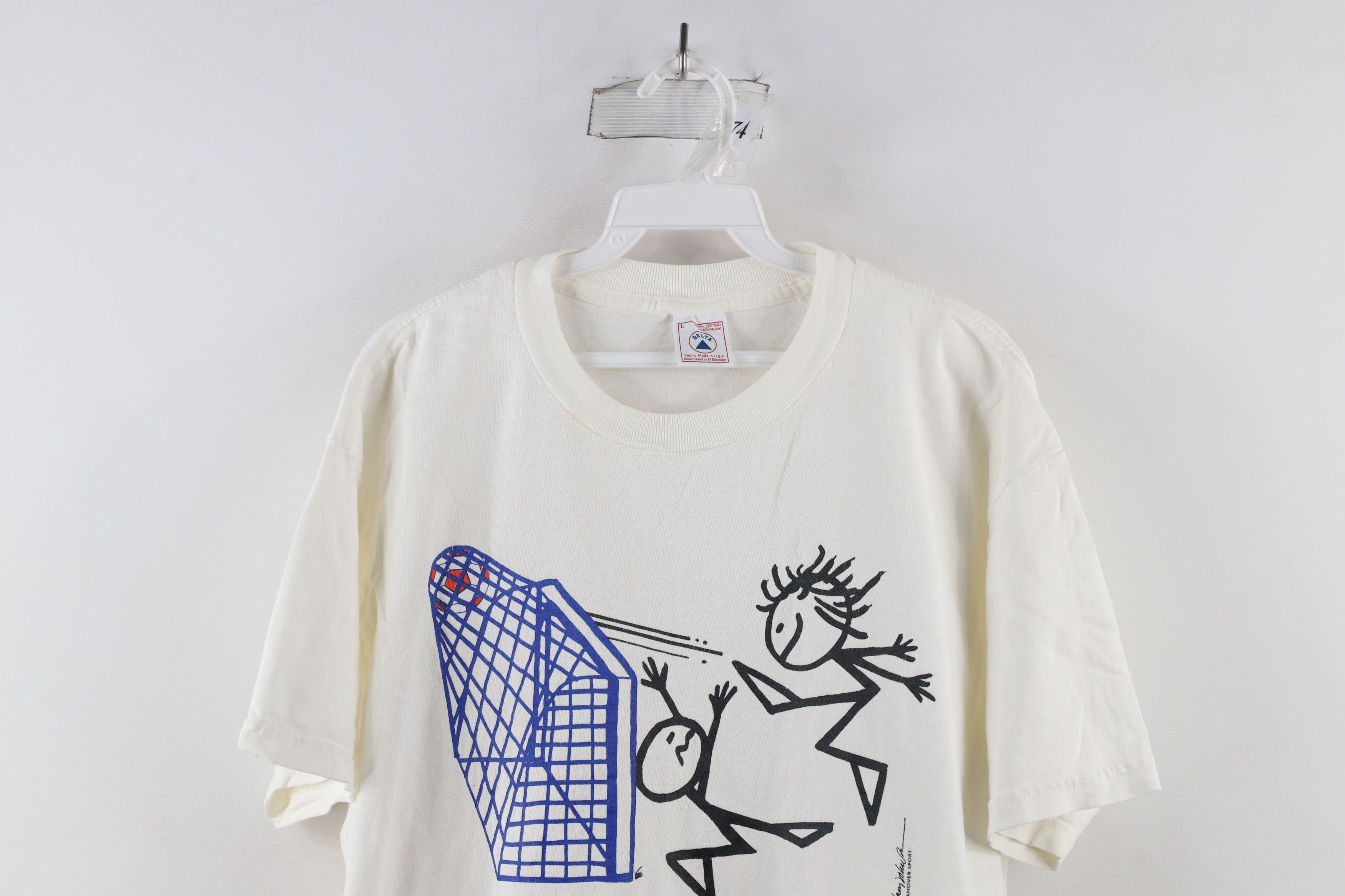 Vintage Vintage 90s Streetwear Jane Soccer Short Sleeve T-Shirt USA Size US L / EU 52-54 / 3 - 2 Thumbnail