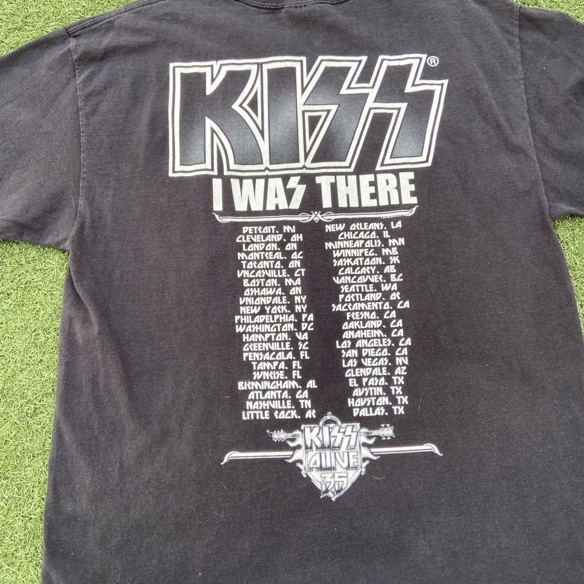 Band Tees × Vintage Vintage 2000s KISS rock band aop t shirt Size US XL / EU 56 / 4 - 5 Thumbnail