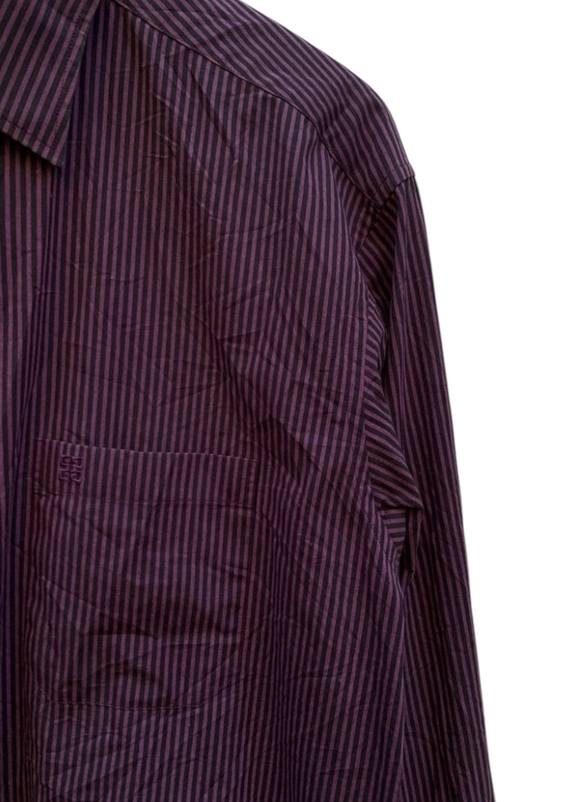 Givenchy Vintage Givenchy Men striped button up shirt Size US L / EU 52-54 / 3 - 2 Thumbnail