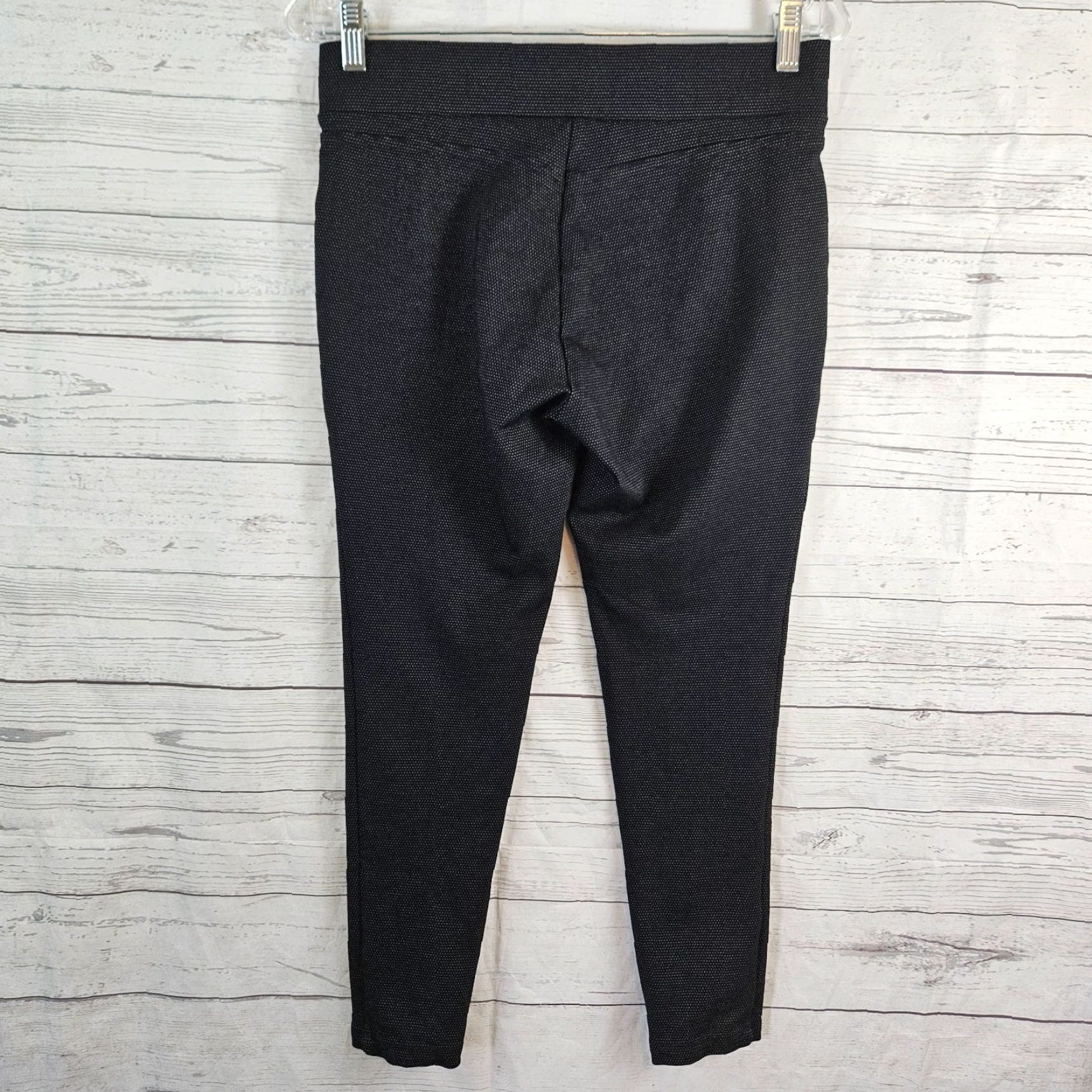 Loft LOFT Leggings Women Medium Petite Ponte Knit Black Cropped Womens Size 32" / US 10 / IT 46 - 3 Thumbnail
