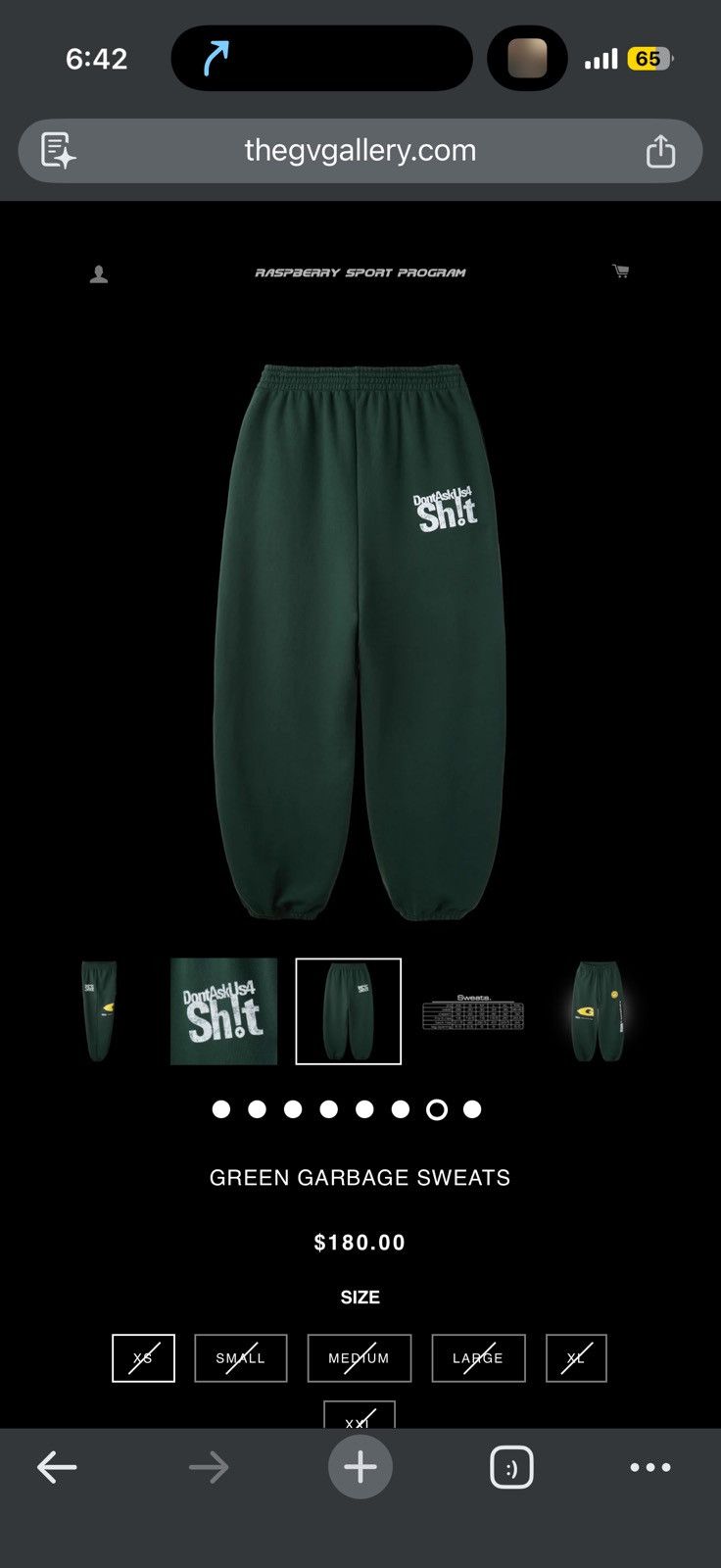 The GV Gallery GV Gallery Raspberry Hills Greedy Unit Garbage Sweatpants Size US 36 / EU 52 - 15 Thumbnail