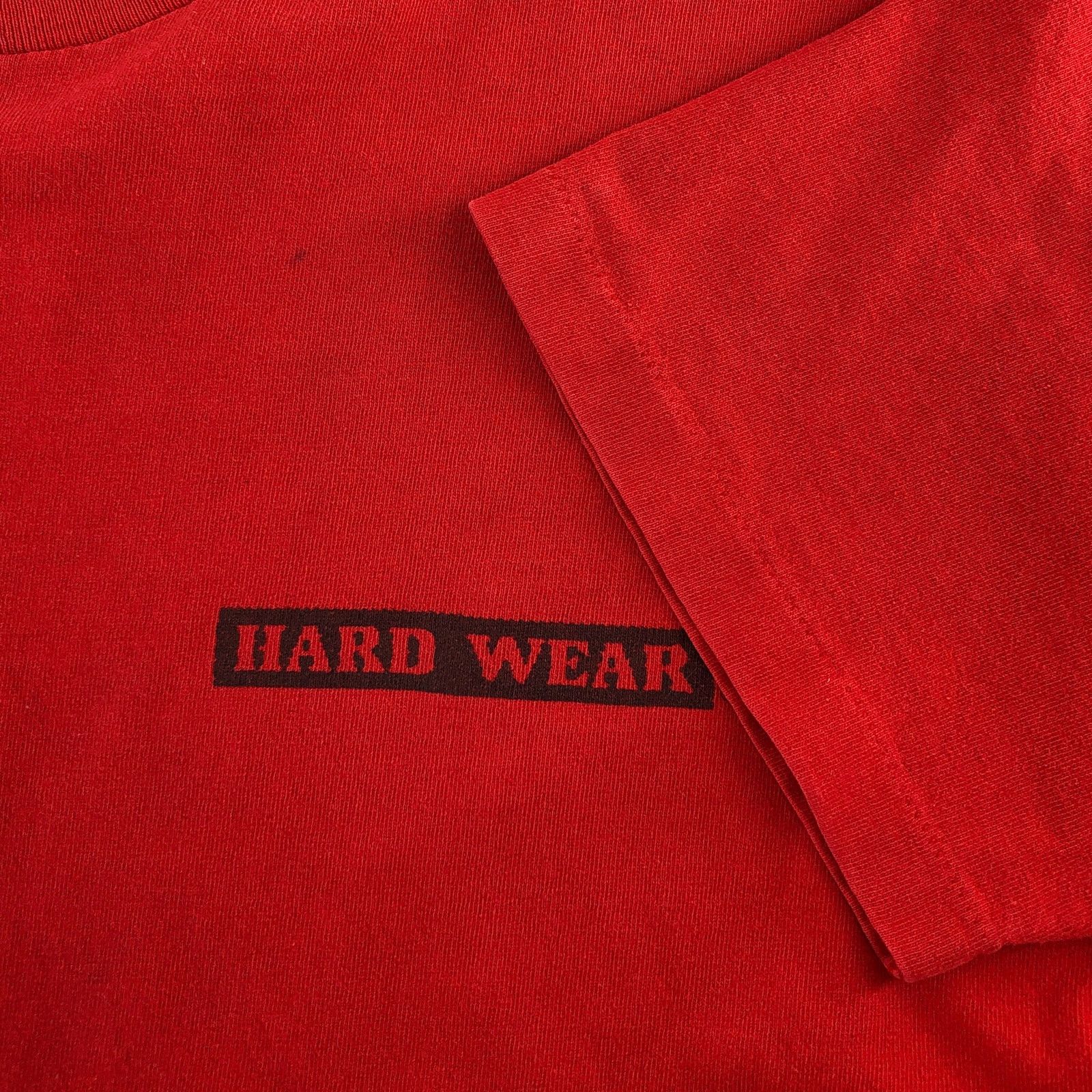 Vintage 80s Hard Wear graphic tshirt 1980s vintage Size US L / EU 52-54 / 3 - 6 Thumbnail