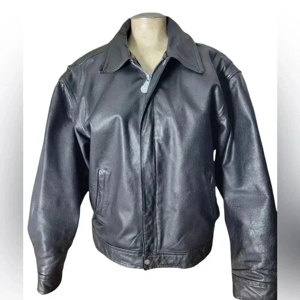 Pepsi Nothing Else is Pepsi black oversized leather jacket Size US XL / EU 56 / 4 - 1 Thumbnail