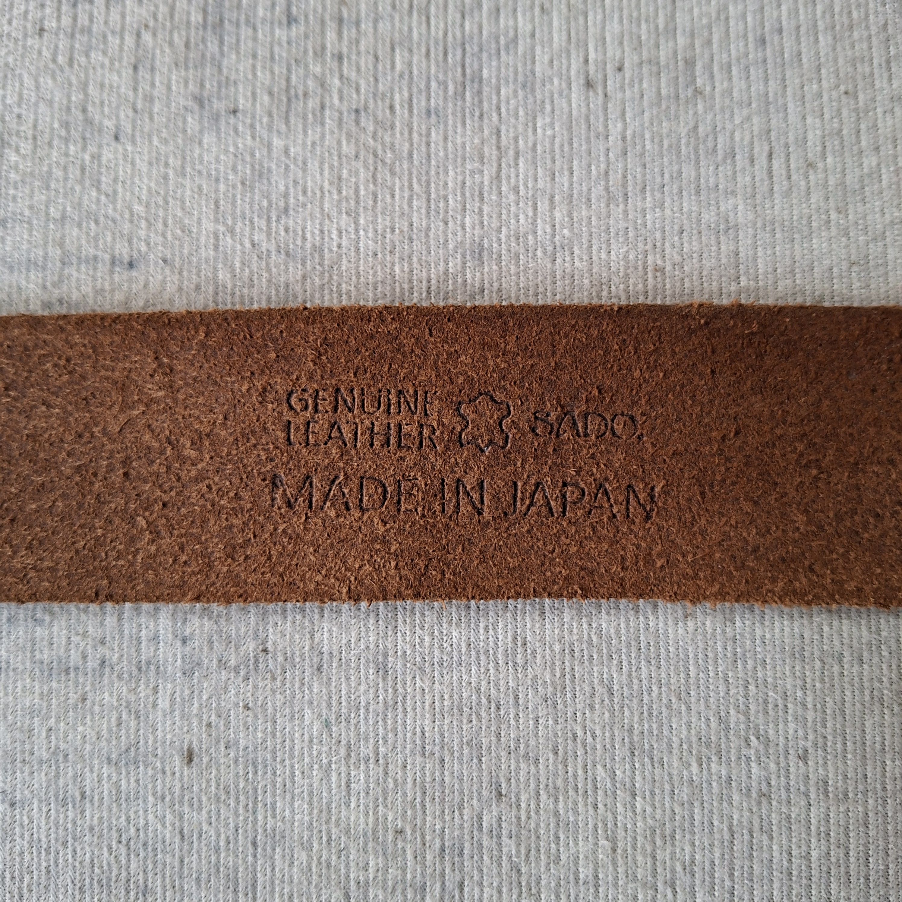 Japanese Brand 🧱 Vintage lida koubou garrison emboss leather belt Size ONE SIZE - 9 Thumbnail