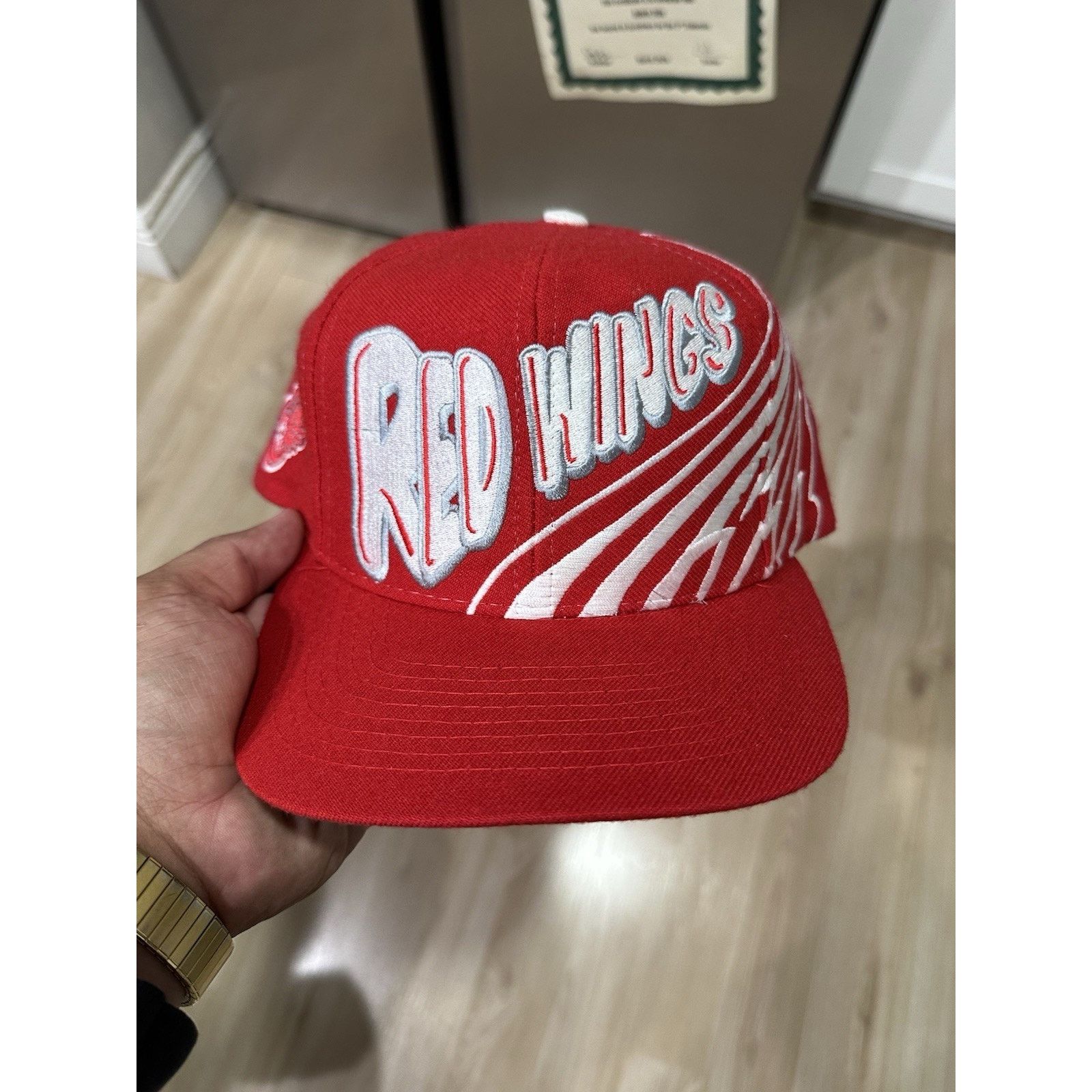 The Game Vintage Detroit Red Wings SnapBack Hat The Game Vtg 90s Zoom Size ONE SIZE - 1 Thumbnail