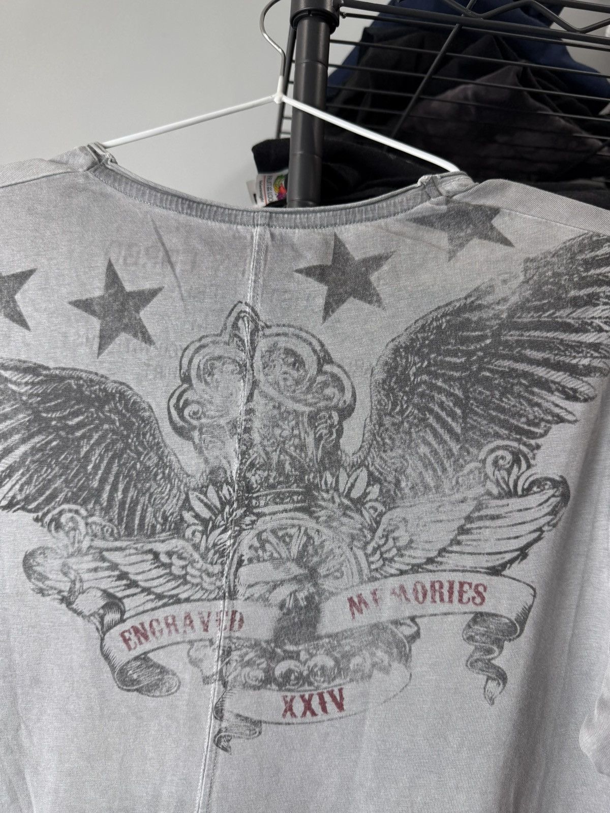 Vintage Vintage Y2K Old Memories Punk T Shirt Full Print Ed Hardy Size US M / EU 48-50 / 2 - 8 Thumbnail