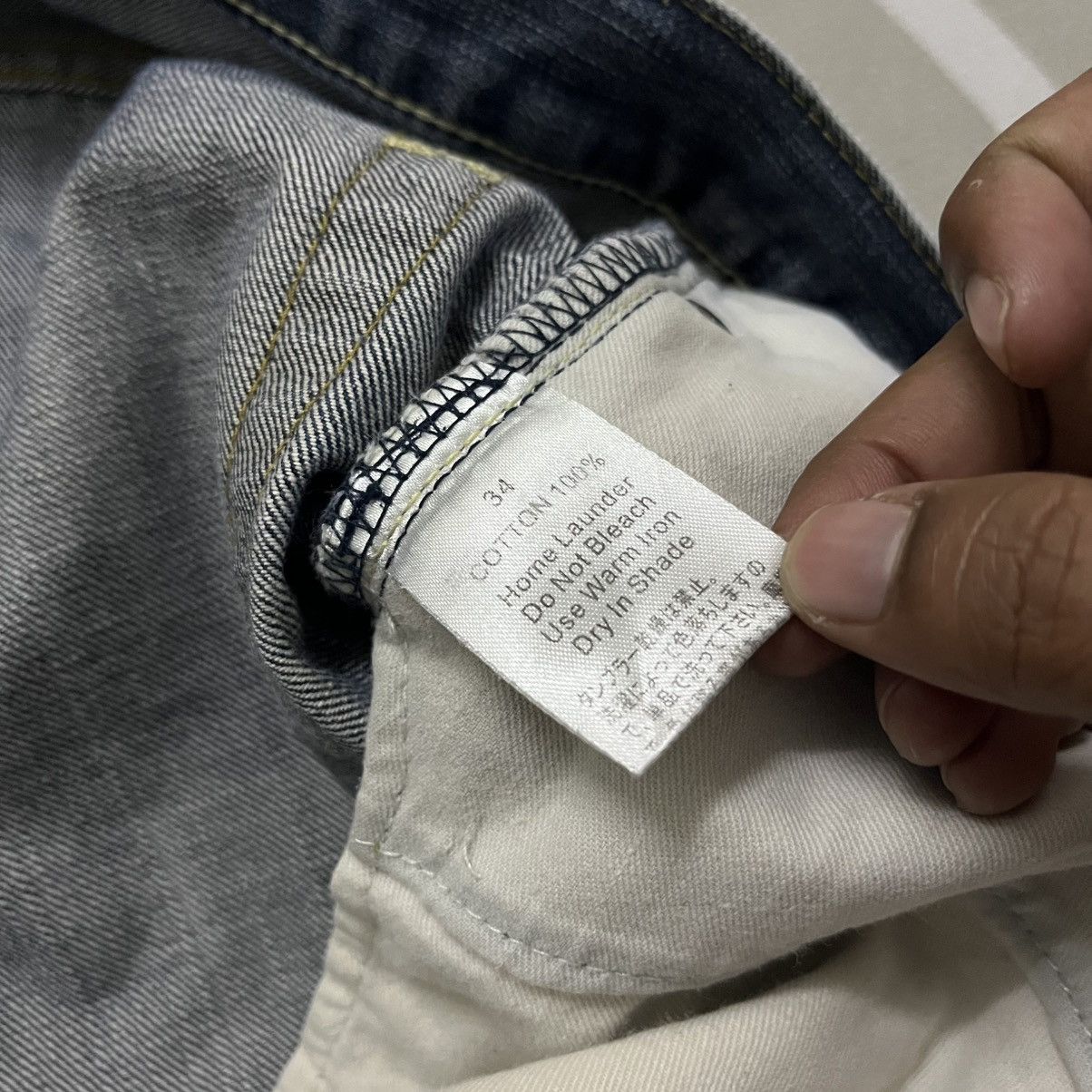 Stussy × Vintage VINTAGE STUSSY CROWN ROUGH RUNGGED DENIM JEANS Size US 34 / EU 50 - 10 Thumbnail
