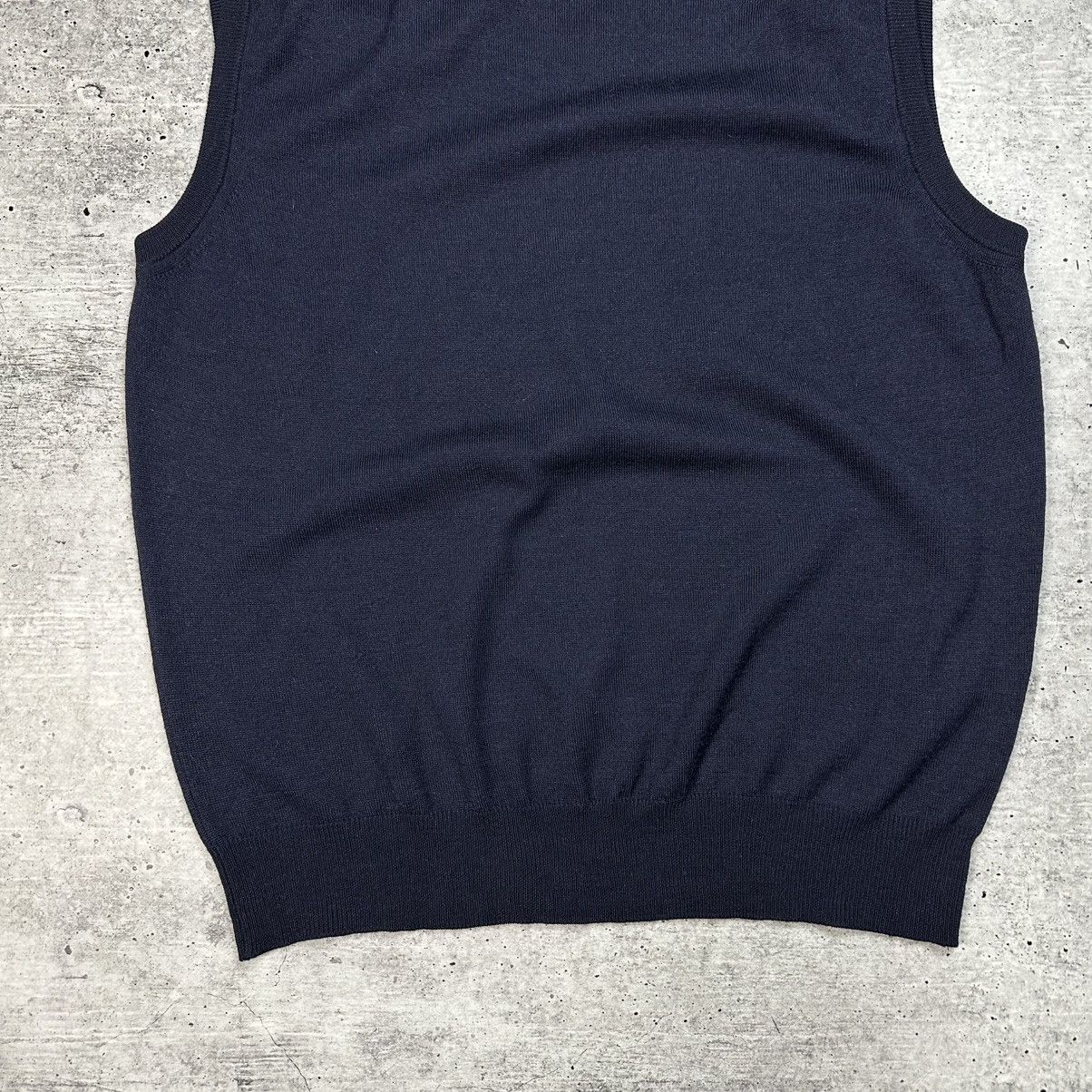 Gran Sasso Vintage Gran Sasso Vest Navy Blue Wool Men’s Size XL Size US XL / EU 56 / 4 - 9 Thumbnail