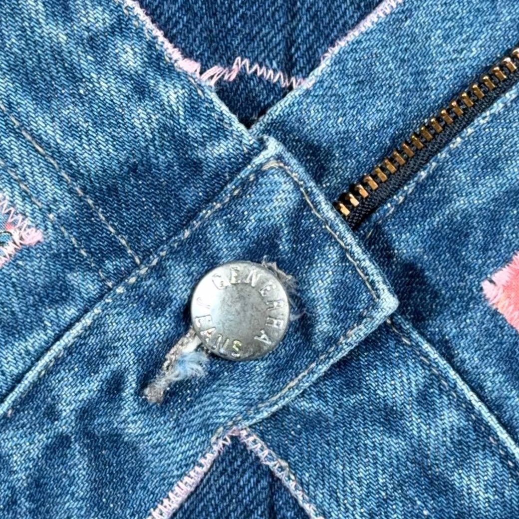Lee VINTAGE Lee Vest Womens EXTRA LARGE Blue Patched Upcycled Denim 80s Lee Vest Womens EXTRA LARGE Blue Patched Upcycled Denim 80s Size XL / US 12-14 / IT 48-50 - 7 Thumbnail