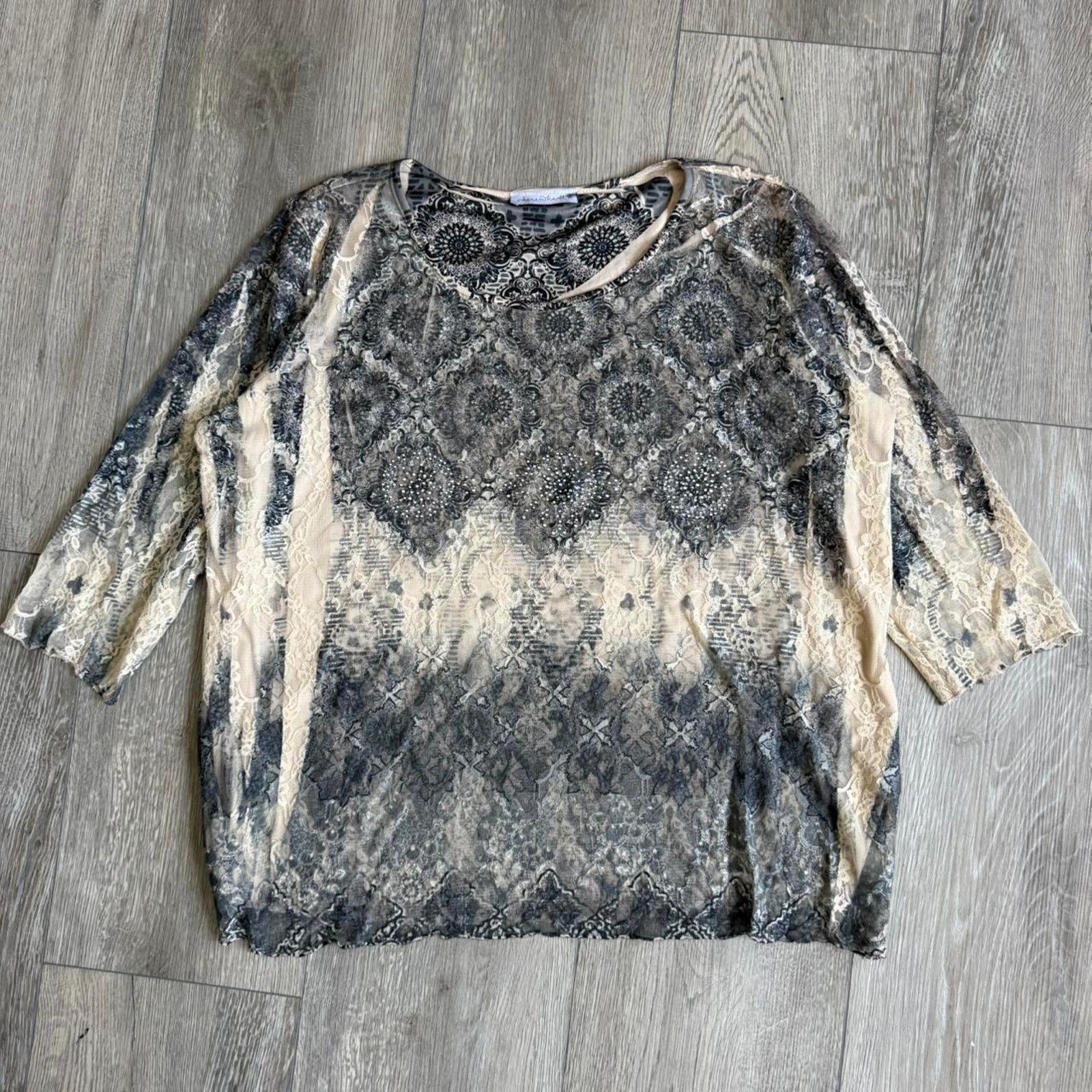 Other Vintage keren heart womens top Size XL / US 12-14 / IT 48-50 - 1 Thumbnail
