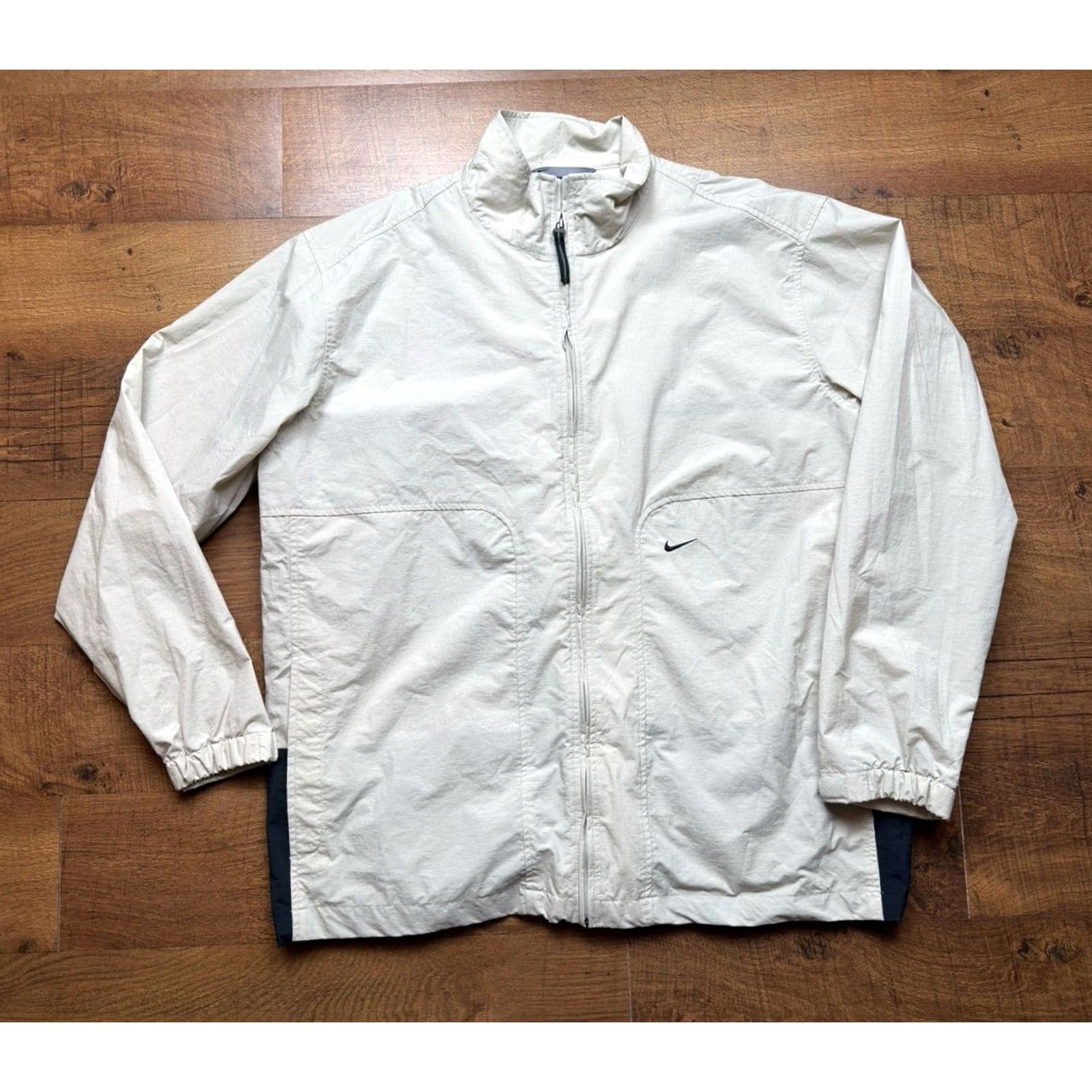 Nike VINTAGE Nike Track Jacket Mens 2XL Gray Full Zip Swoosh Grey Tag 90s Sports Size US XXL / EU 58 / 5 - 2 Thumbnail
