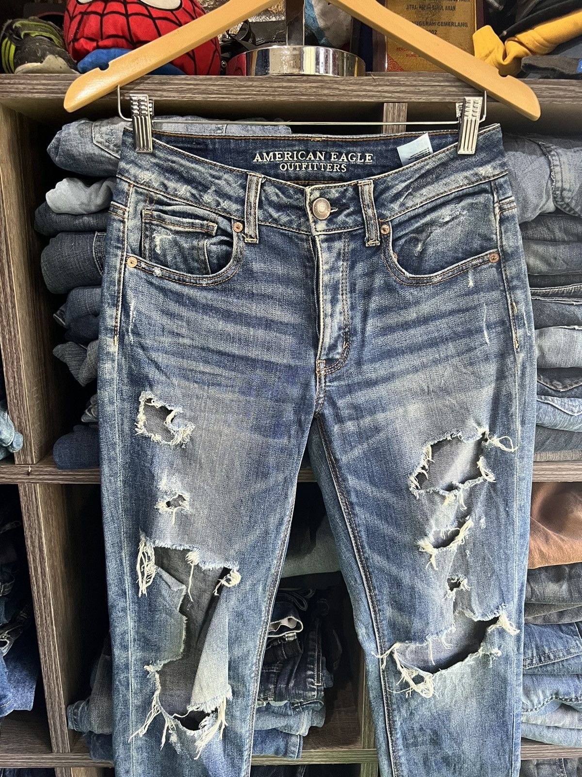 American Eagle Outfitters 🔥American Eagle Outfitters Distressed Denim Size 28" / US 6 / IT 42 - 4 Thumbnail